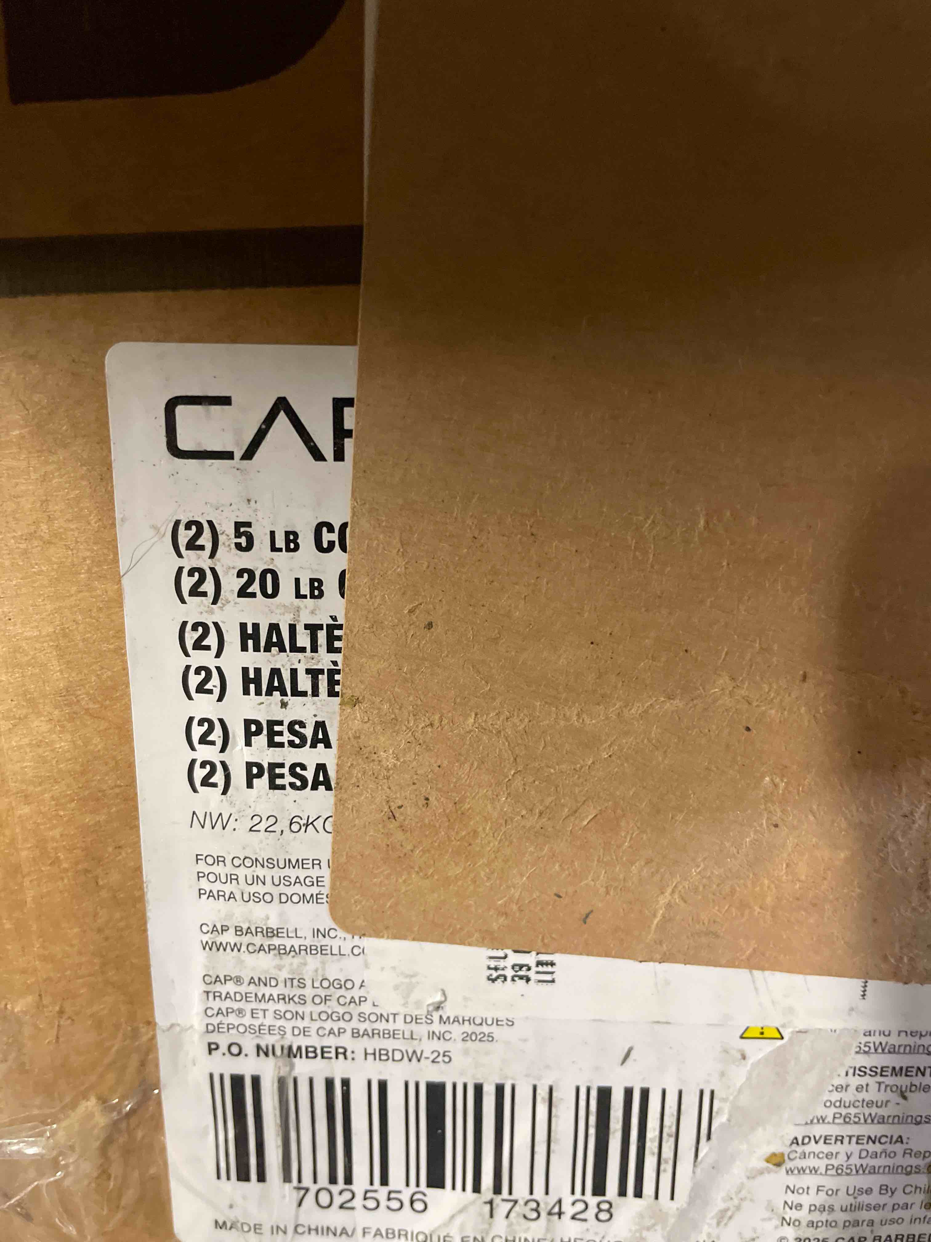 Condition photo showing New/Like New for CAP Barbell Coated Dumbbell Weight | Multiple Options Pairs & Sets Chrome Handle 50 lb - Set (5 lb x 2 & 20 lb x 2)