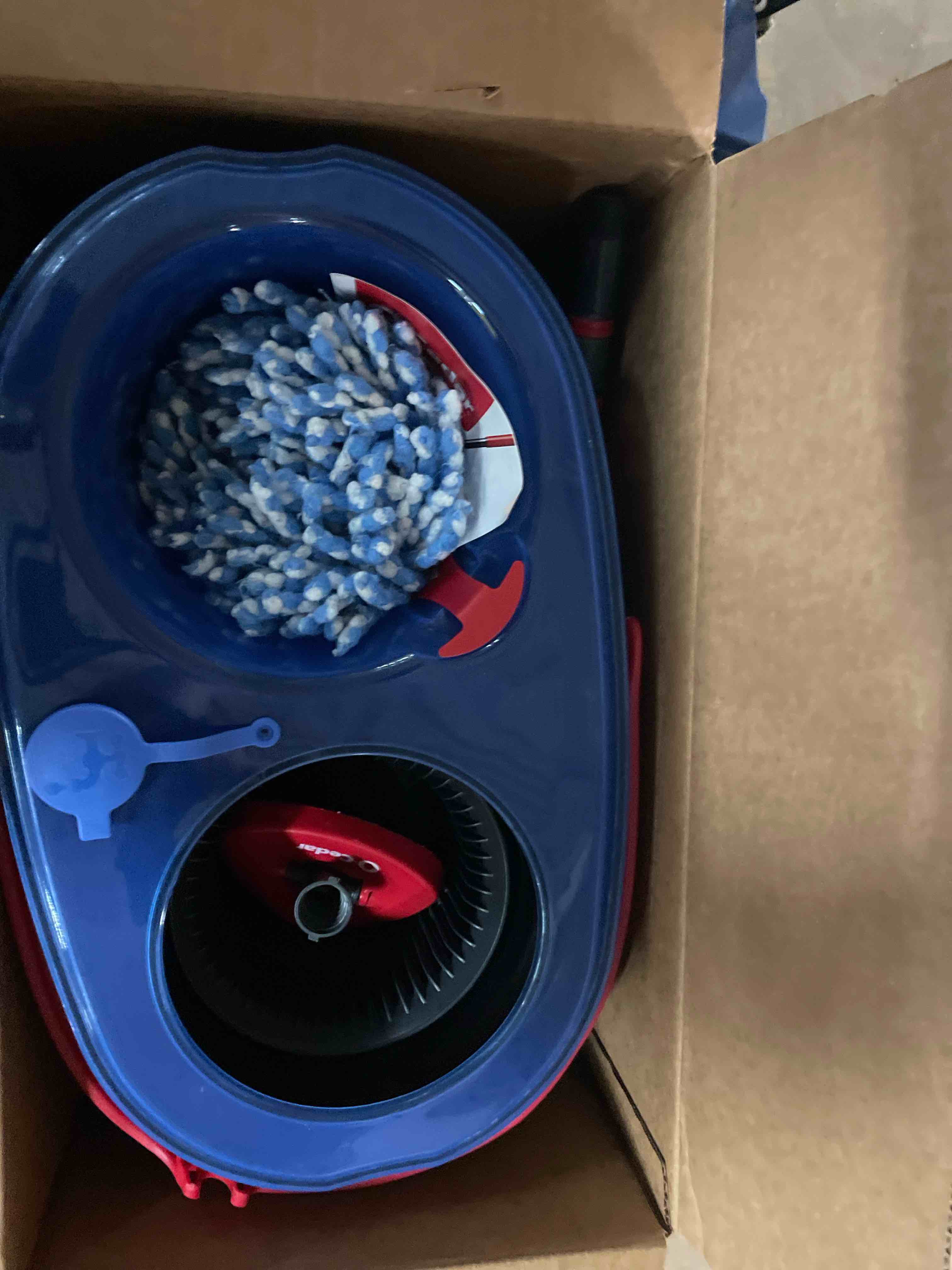Condition photo showing New/Like New for O-Cedar RinseClean Spin Mop & Bucket System | Clean with Water | Removes 99% of Bacteria Plastic Rinseclean Spin Mop & Bucket Cleaning System