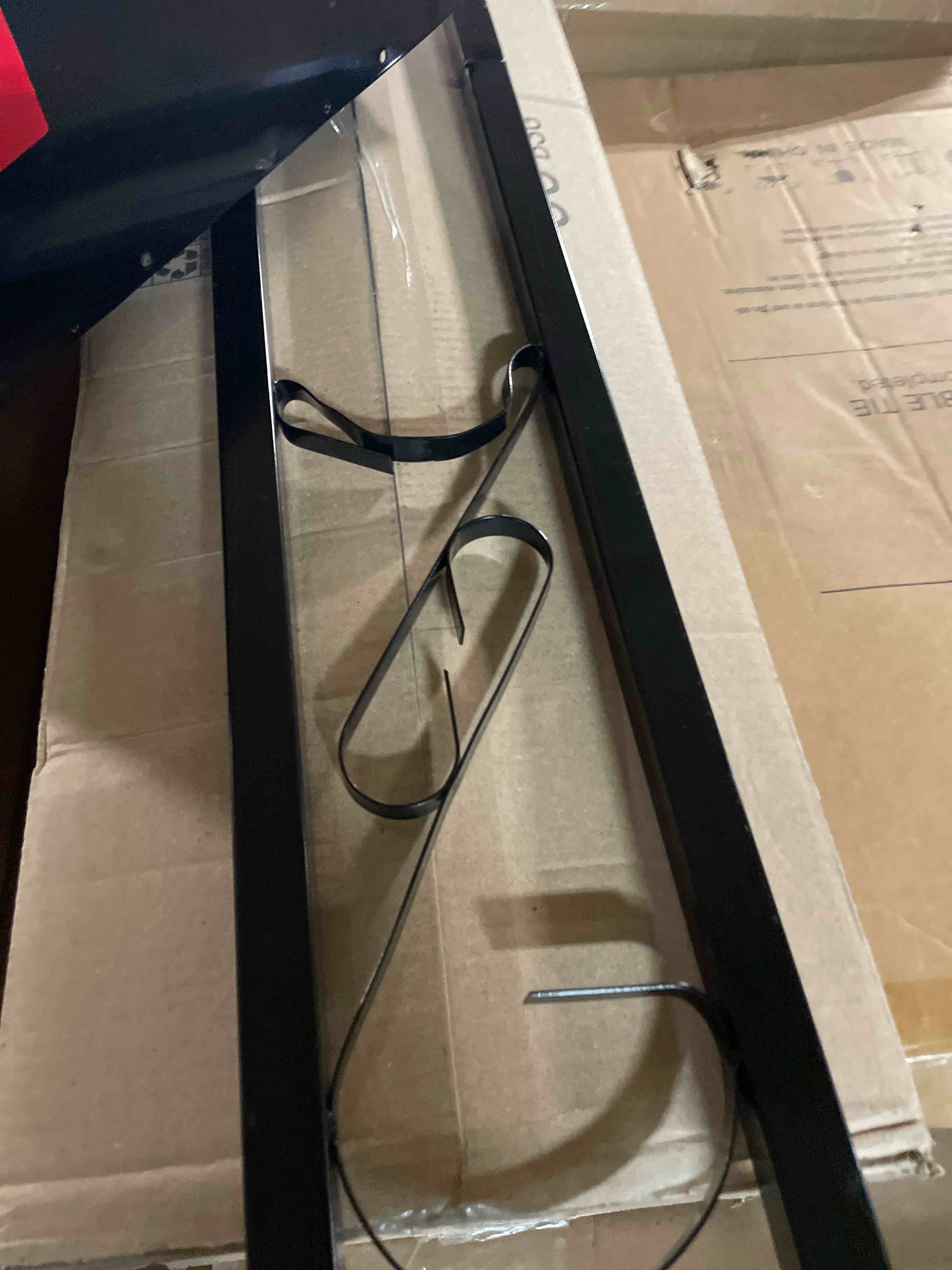 Condition photo showing As Is for Architectural Mailboxes Mailbox-to-Go Weather-Resistant Steel Metal Mail Box for Outside with Post, Black, Medium Curbside Mailbox, USPS Approved for Residential Delivery