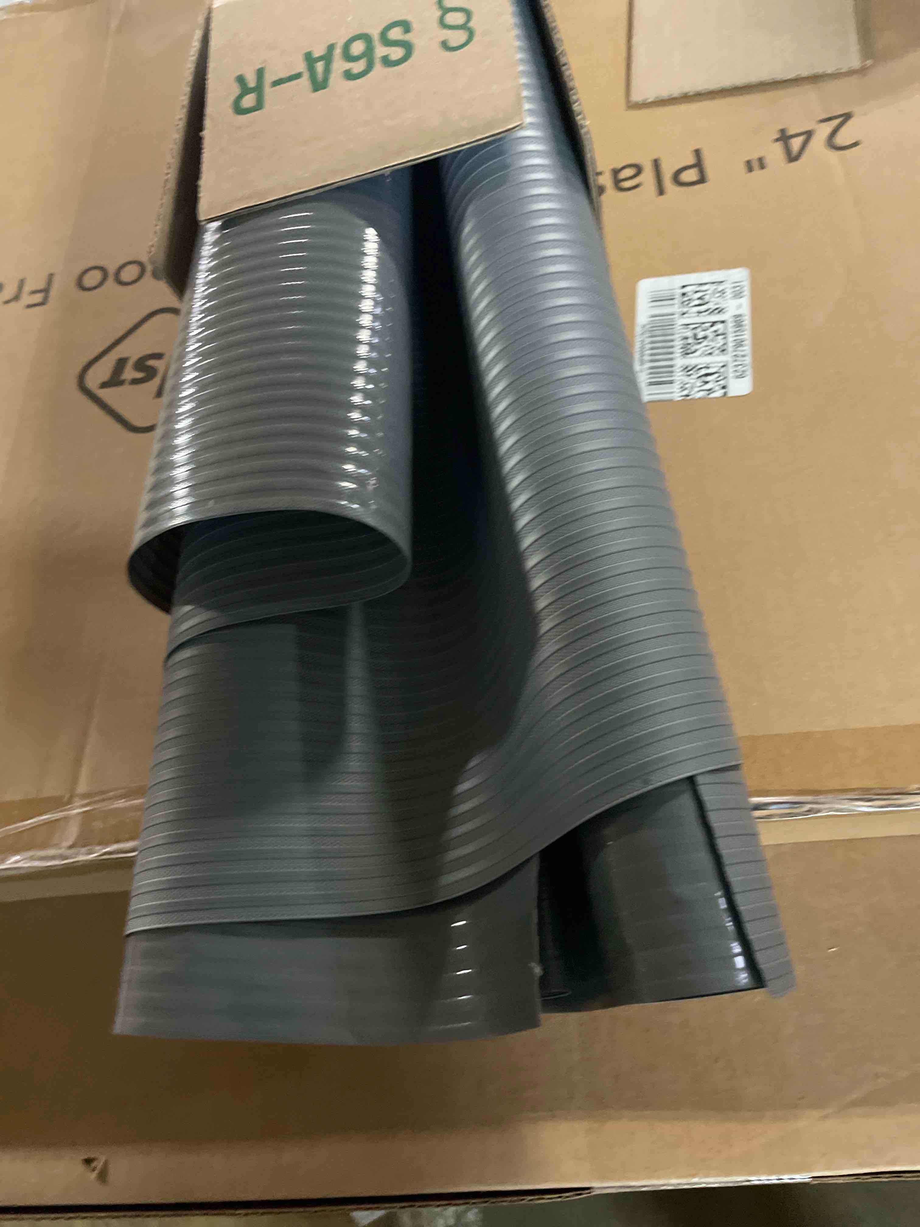 Condition photo showing As Is for Shelf Liner Non Adhesive, Washable Cabinet Liners for Shelves, Waterproof Durable Non-Slip Drawer Liners for Kitchen Cabinets, Cupboard, Pantry, Gray 12" X 20' Dark Gray 12"W x 240"L