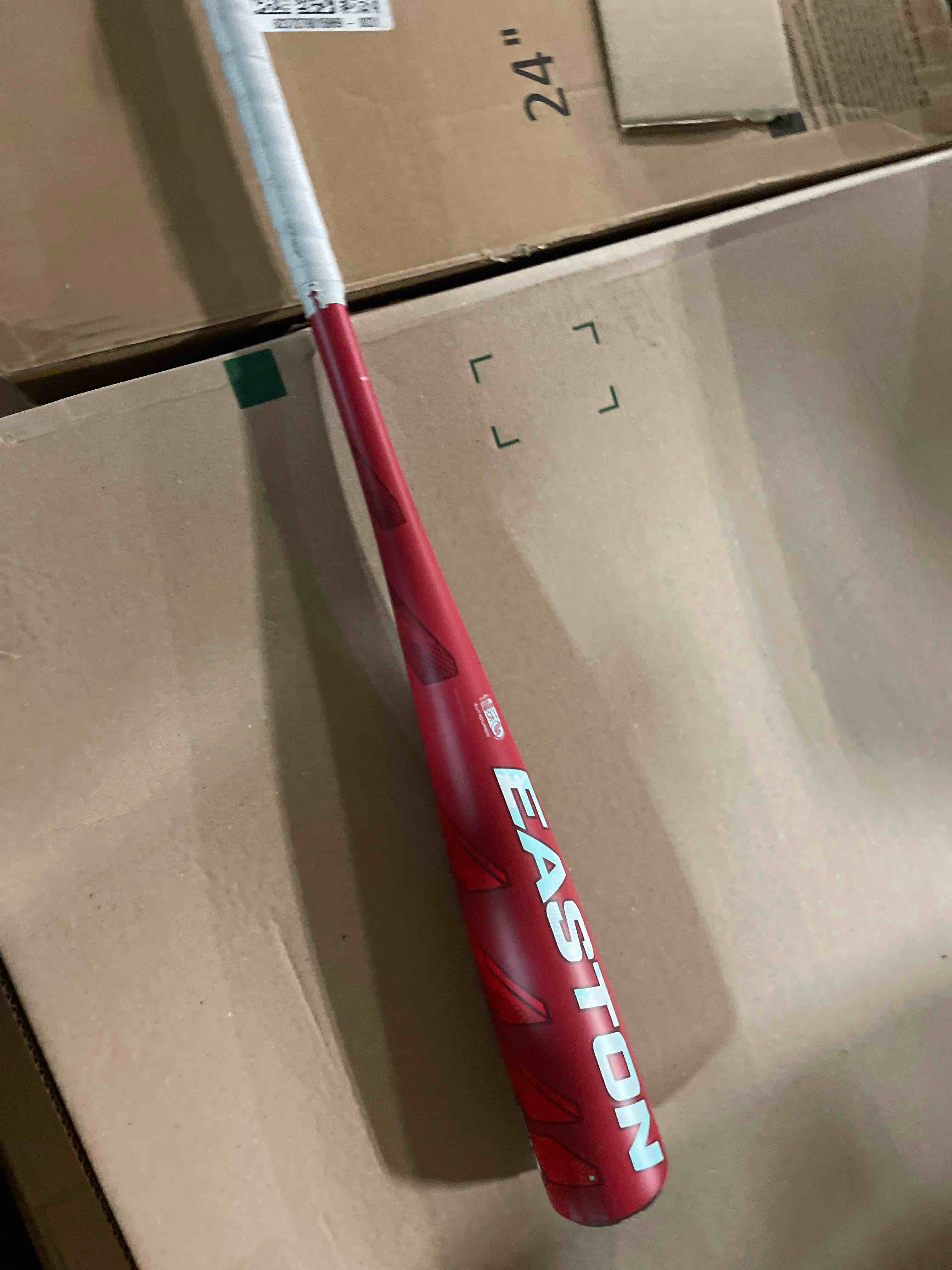 Condition photo showing As Is for Easton | Speed Baseball Bat | USA Baseball | -10 Drop | 2 5/8" Barrel | 1 Pc. Alloy 29 Inch Red