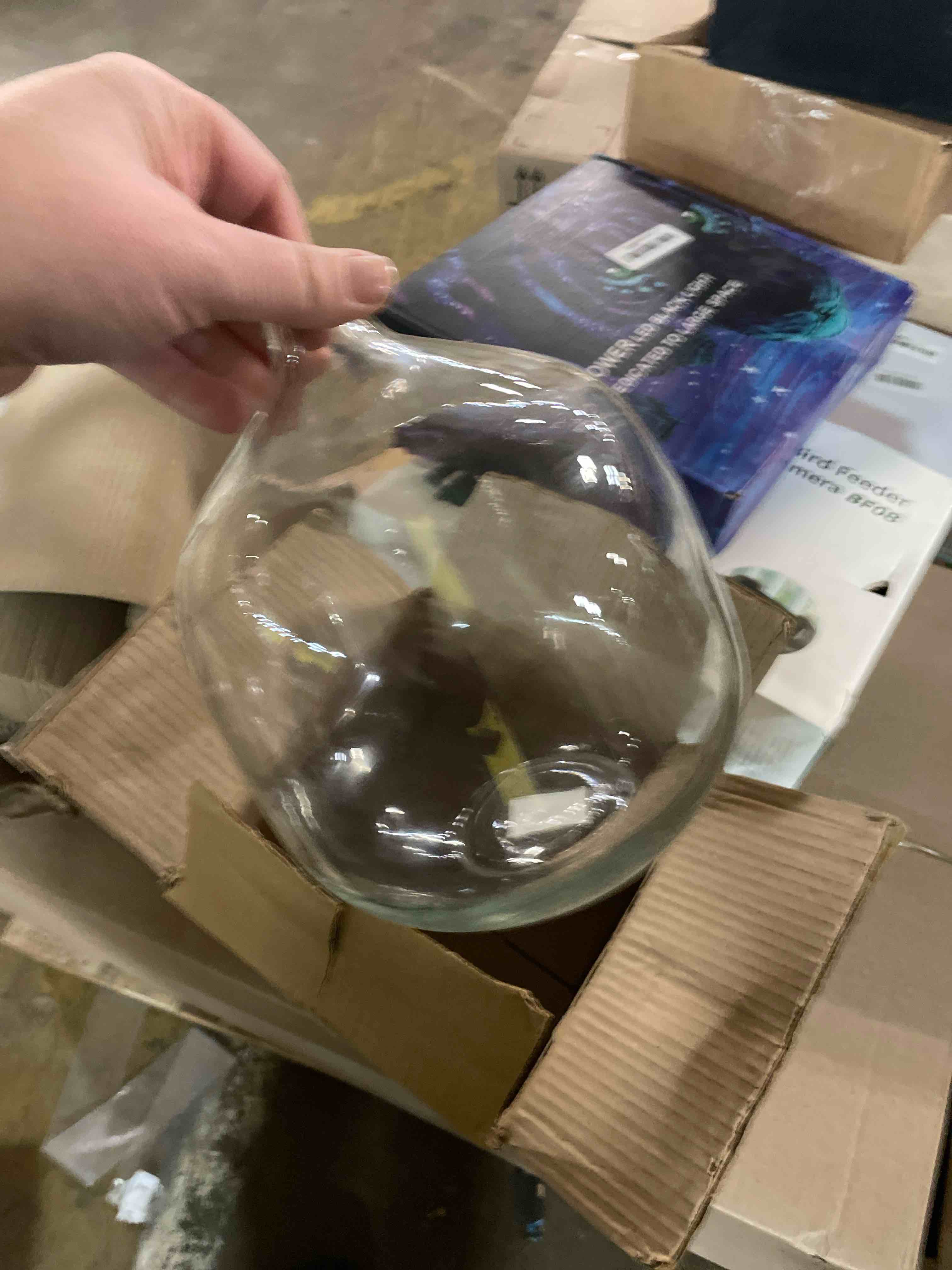 Condition photo showing New/Like New for Bloomingville Stout Clear Glass Vase