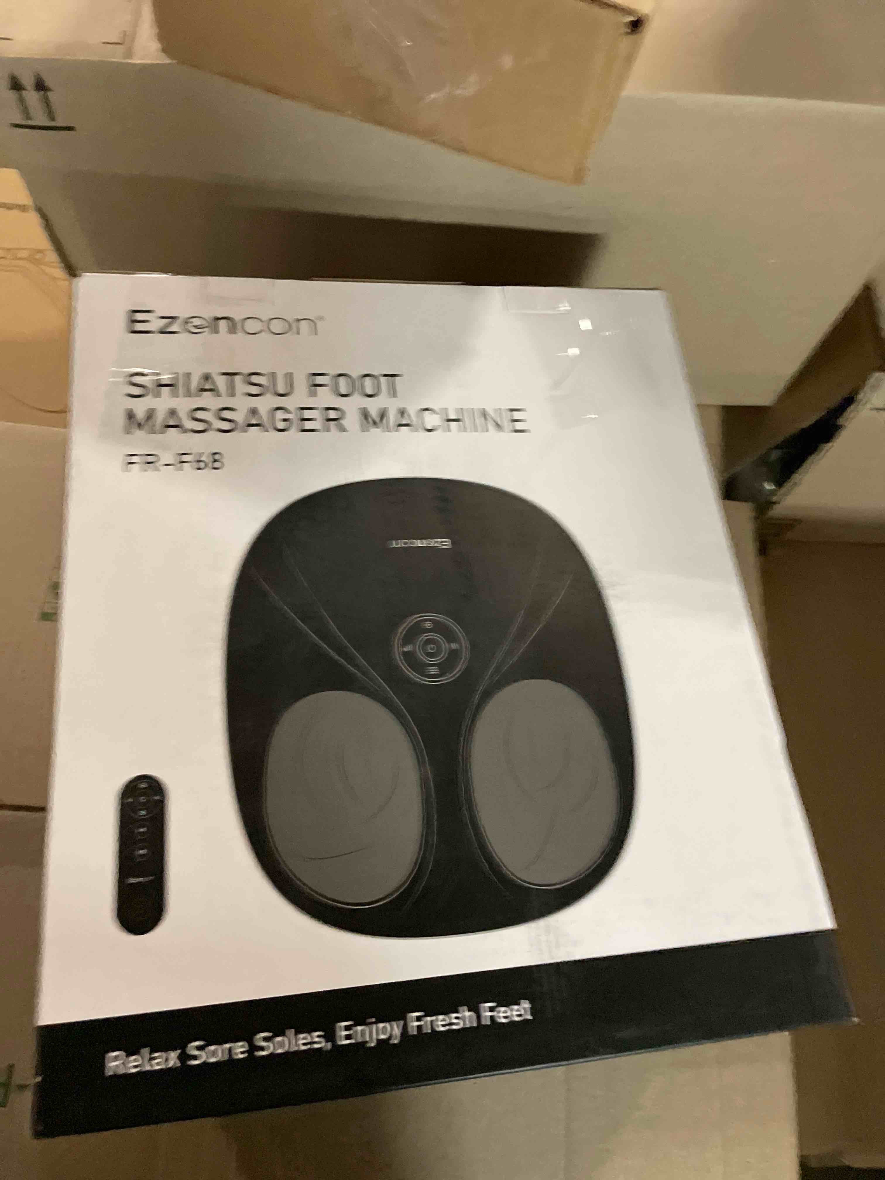 Condition photo showing New/Like New for Ezencon Heated Foot Massager with Shiatsu Kneading/Scraping/Vibration - 3 Modes, 4 Heat Levels, Remote & 2 Memory Slots - Fits US Size 5-11.5, Suitable for Home/Office After Long Standing