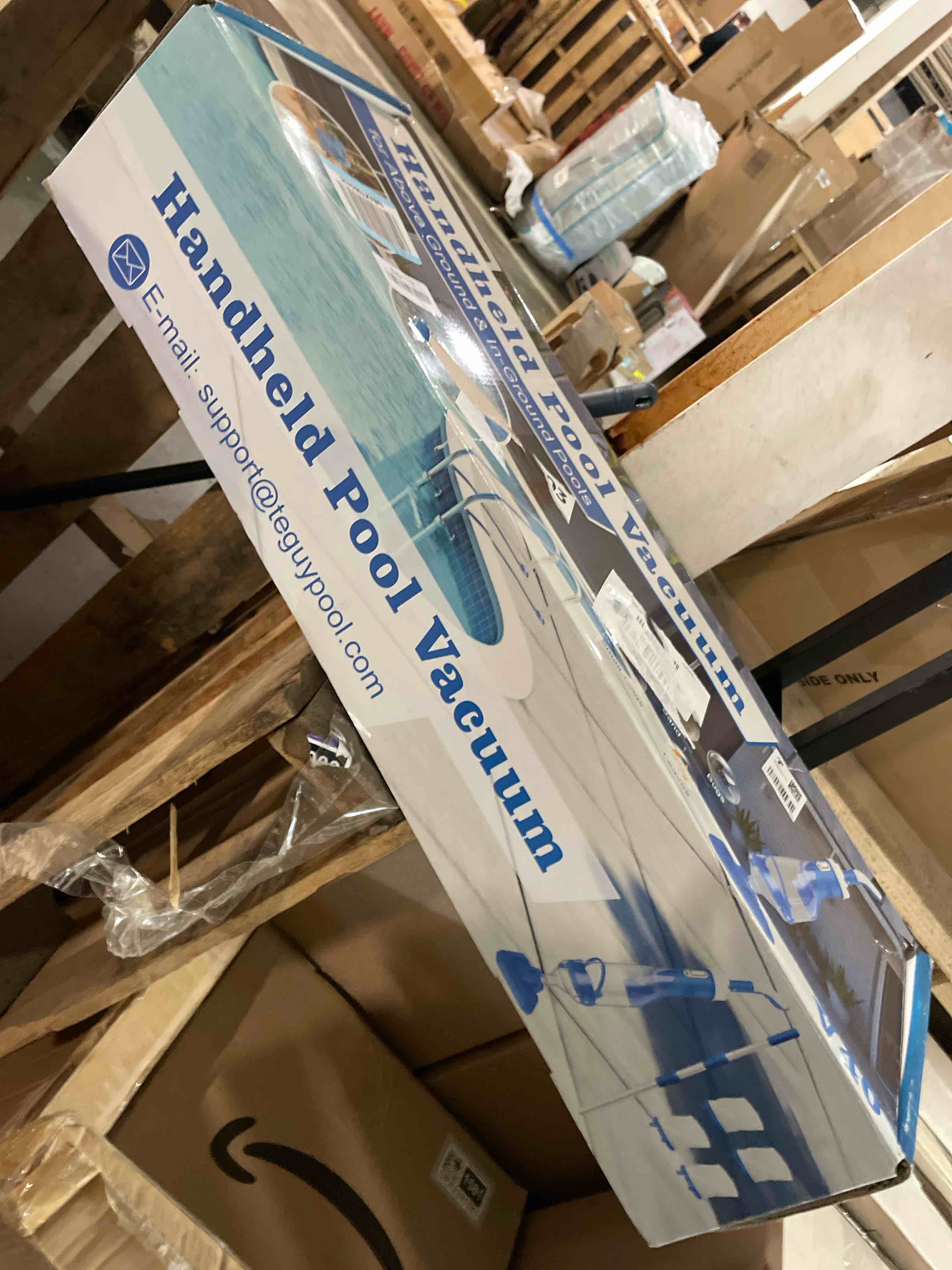 Condition photo showing New/Like New for Cordless Pool Vacuum with Telescopic Pole, 18.5 GPM Powerful Suction, 1.5H Supercharge Technology, Handheld Rechargeable Pool Vacuum Cleaner for Above Ground/Inground Pools, Hot Tubs, Spas