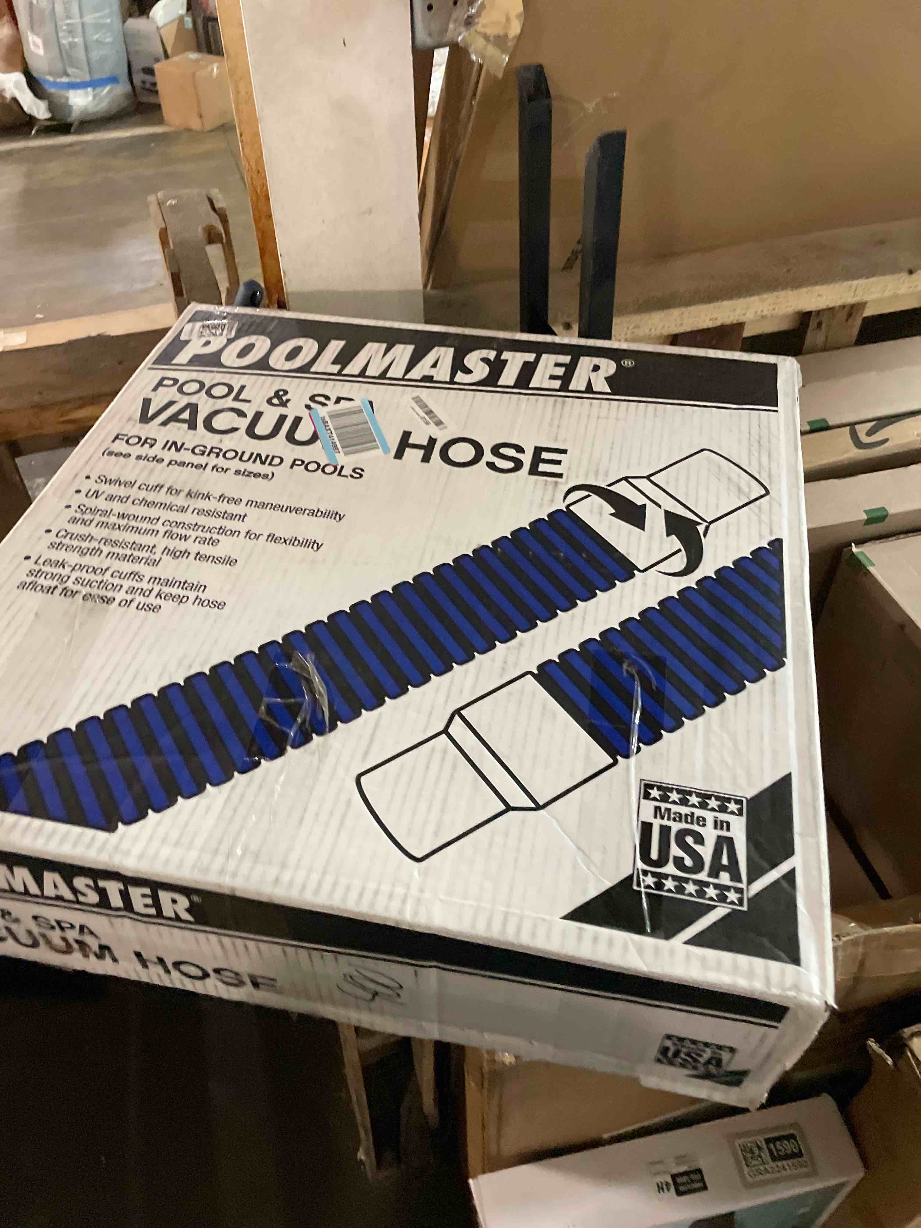 Condition photo showing New/Like New for Poolmaster Manual Pool Vacuum Hose, 30 Ft x 1-1/2” for Inground & Above Ground Pools, Not for Automatic Cleaners, Kink-Free, Heavy Duty Pool Cleaner Hose with Swivel Cuff – Made in USA 30-Feet
