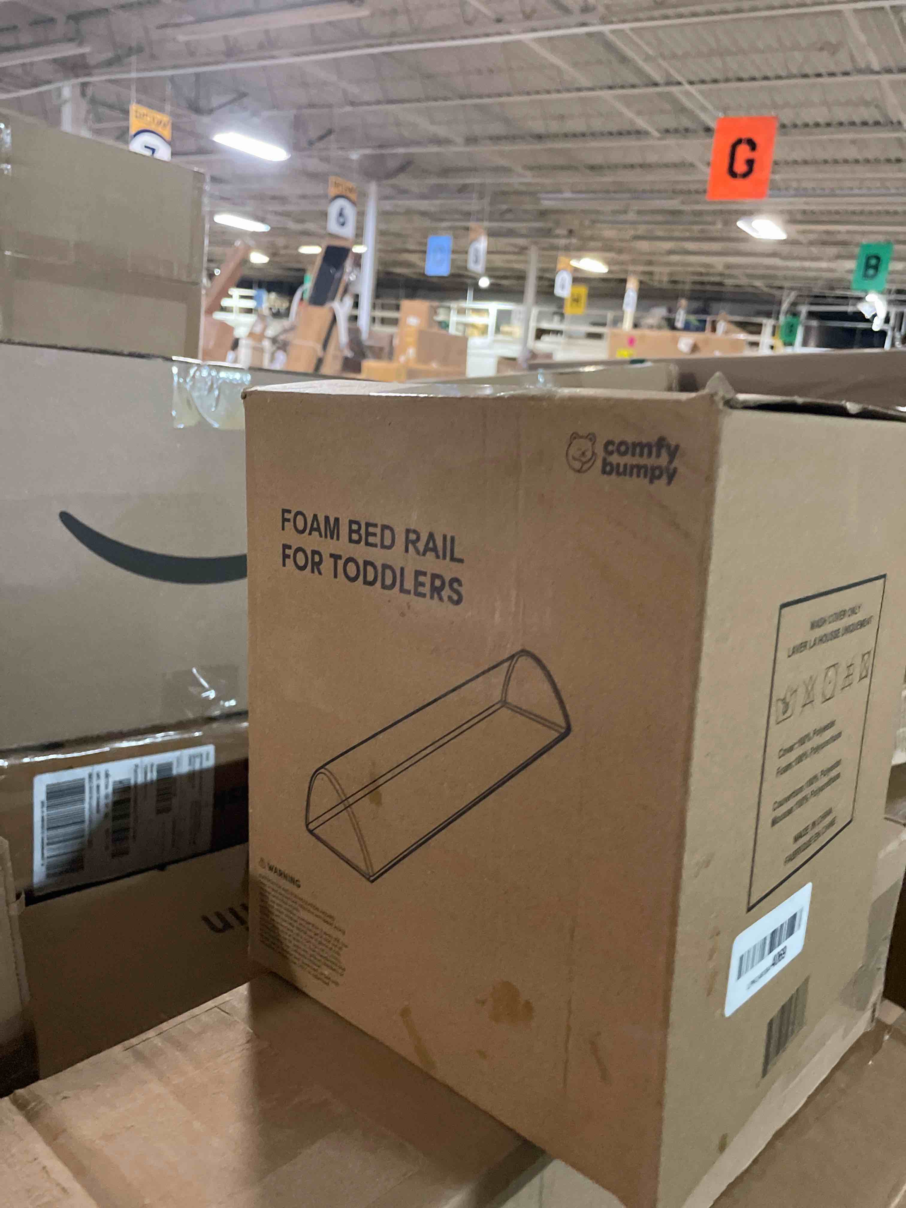 Condition photo showing New/Like New for ComfyBumpy Toddler Bed Bumper - Space-Saving Convex Foam Rail Guard | Non-Slip Safety Design for More Sleeping Room | Secure Bed Guard for Kids - Fits Twin, Full, Queen & King Pack of 1