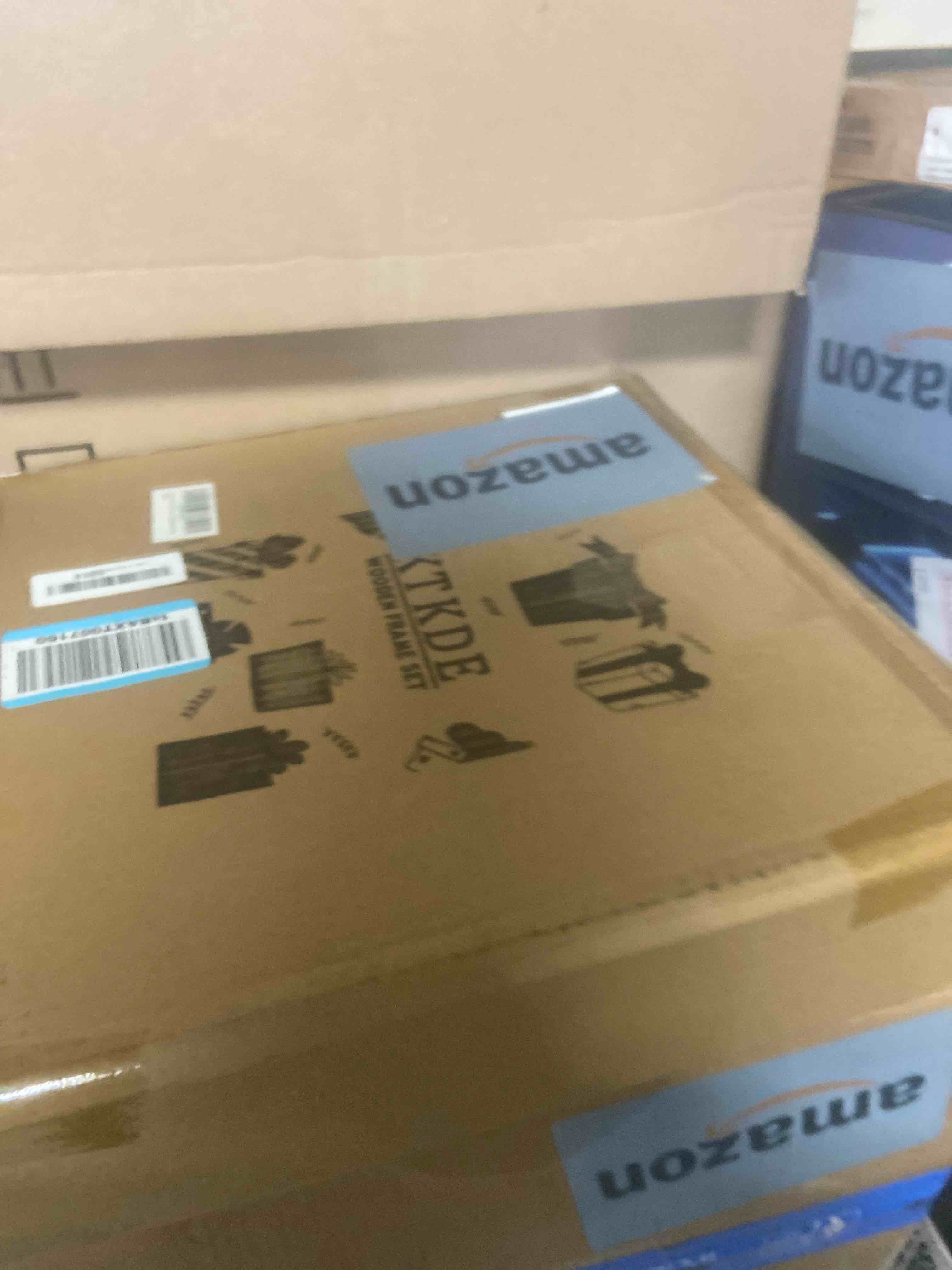 Condition photo showing New/Like New for KTKDE 11x14 Picture Frame Set of 3,White Wooded Shatter Resistant Glass, Vertical & Horizontal Wall Hanging for Wall Display,Studio Gallery Photo Frame for Photos, Posters & Art Prints White Woodgrain 11X14in -3Pack