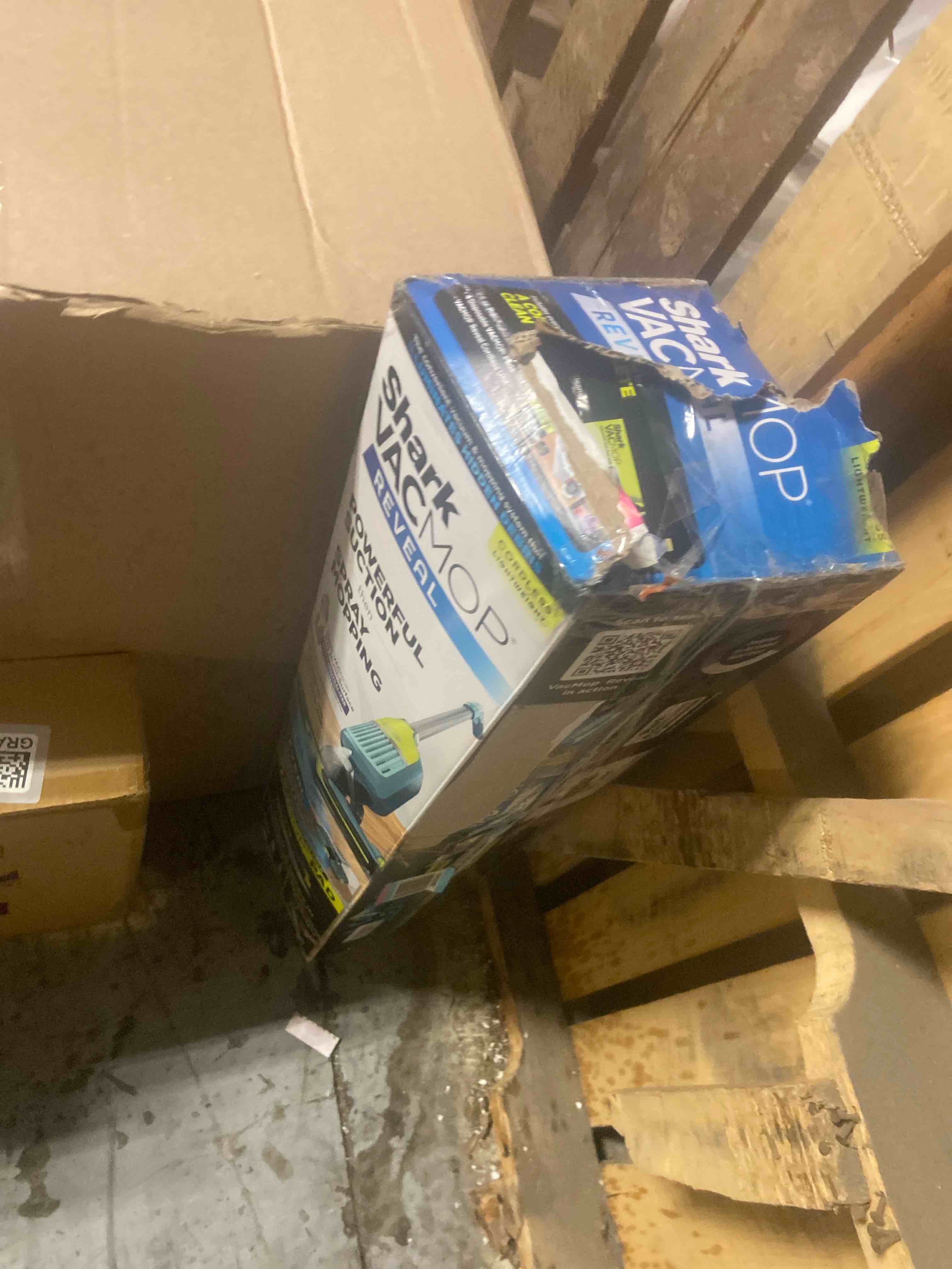 Condition photo showing Good Condition for Shark VACMOP Reveal New Cordless Hard Floor Cleaner, Vacuum & Spray Mop, Powerful Suction, Lightweight, Illumination Light, Includes 4 Disposable Pads, 12oz Pet Multi-Surface Cleaning Solution, VM401
