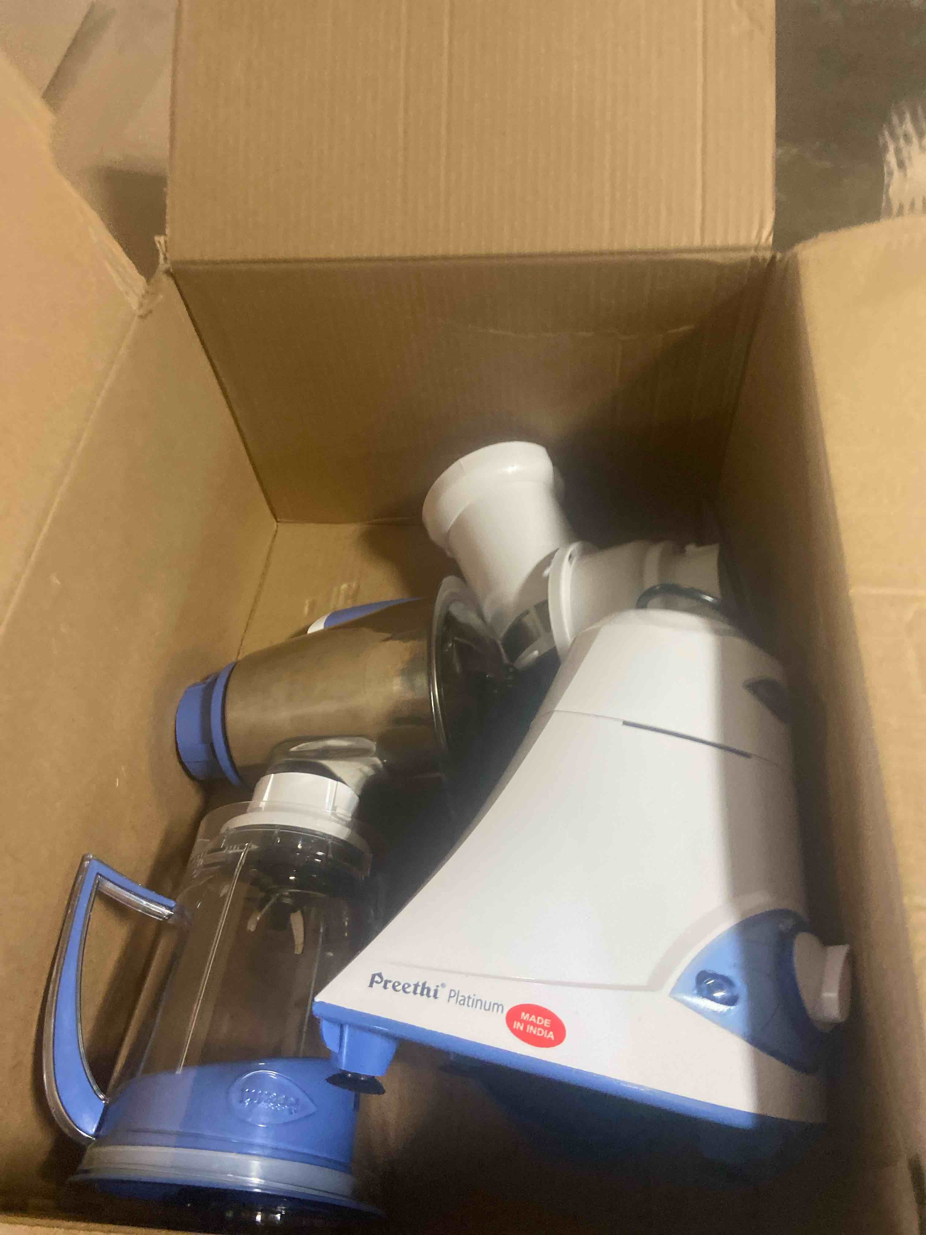 Condition photo showing New/Like New for Preethi Blue Leaf Platinum 3-Jar Mixer Grinder, 550-Watt