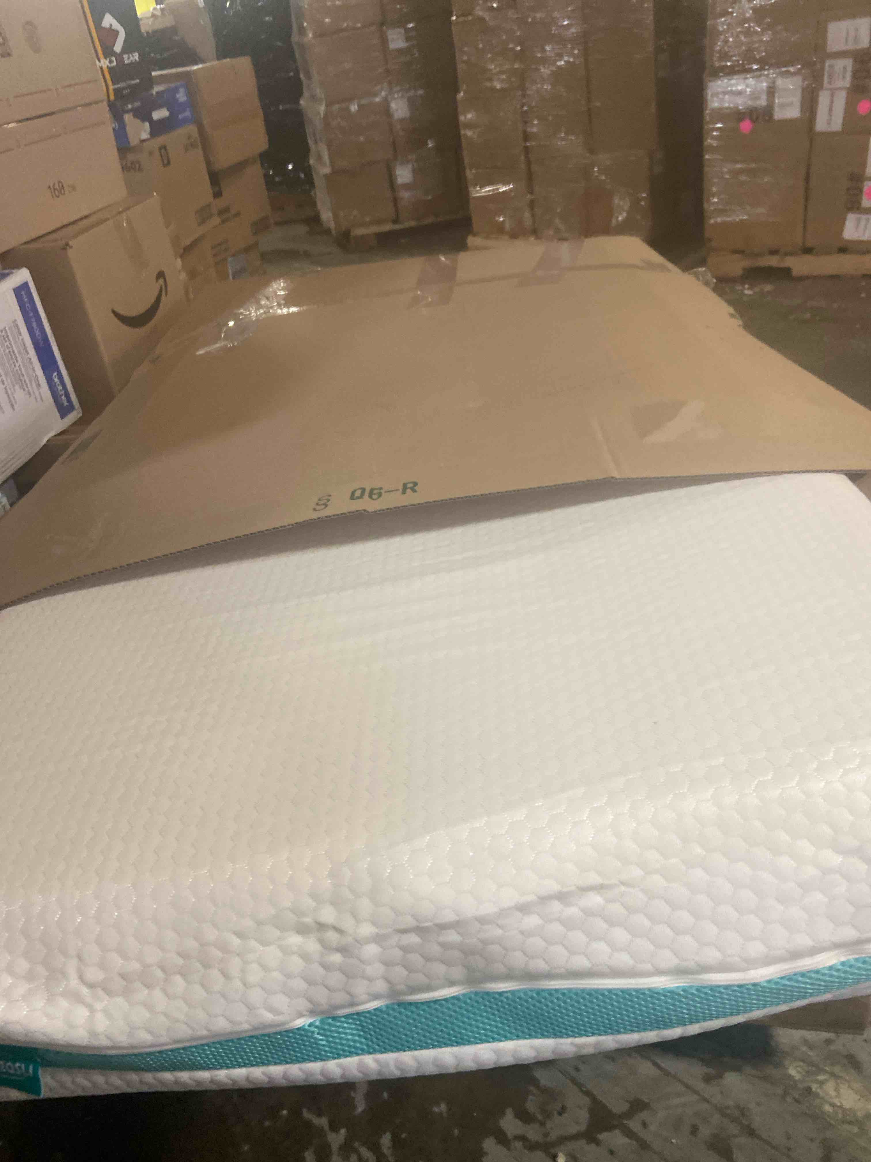 Condition photo showing New/Like New for TeQsli Crib Mattress, Dual-Sided Memory Foam Toddler Mattress with Breathable Washable Cover, Standard Size Baby Mattresses for Crib: 52 x 27.6 x 6 Inch
