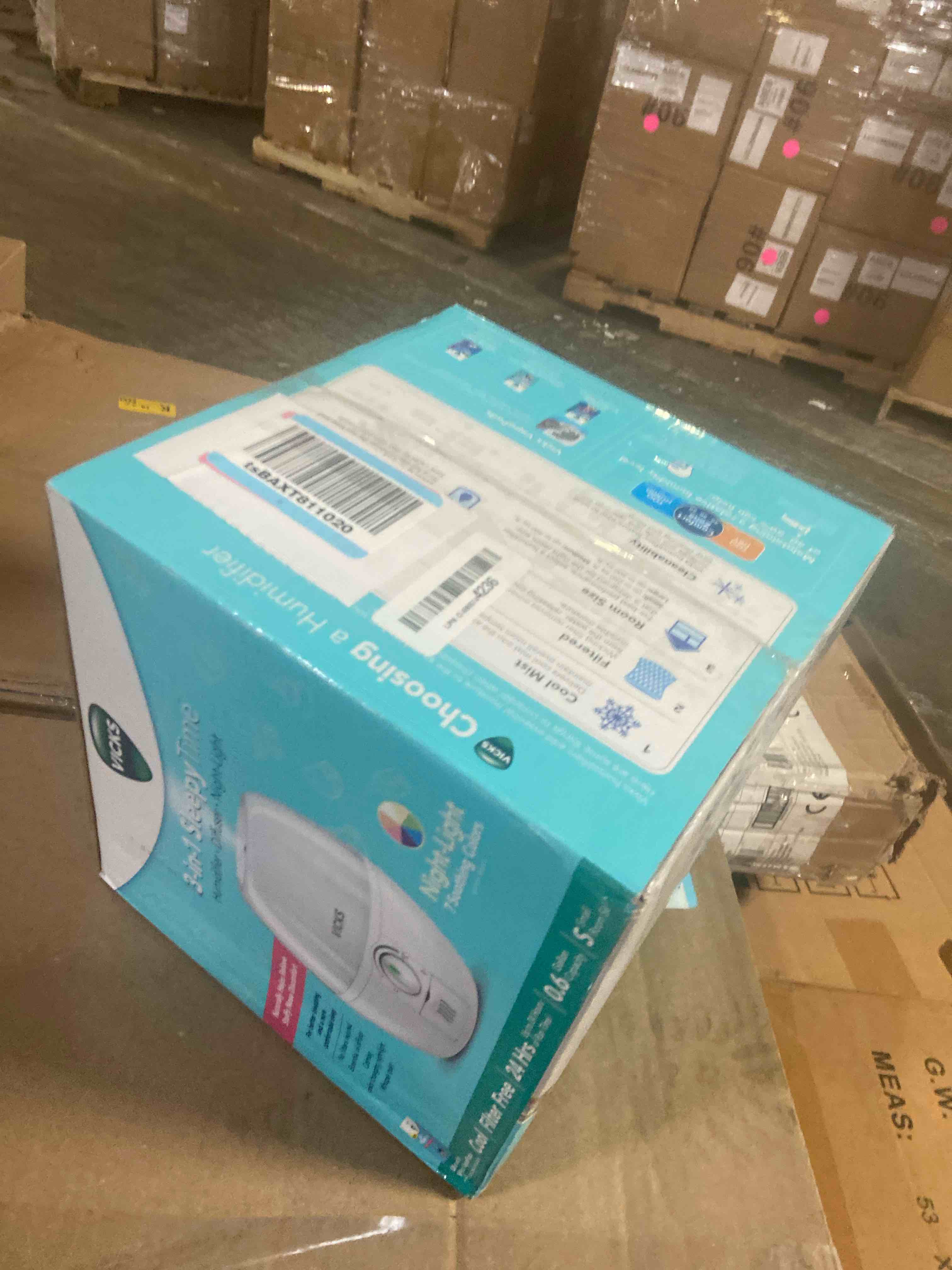 Condition photo showing New/Like New for Vicks Cool Mist 3-in-1 SleepyTime Humidifier for Baby & Kids with Color Changing Night Light and Essential Oil Diffuser