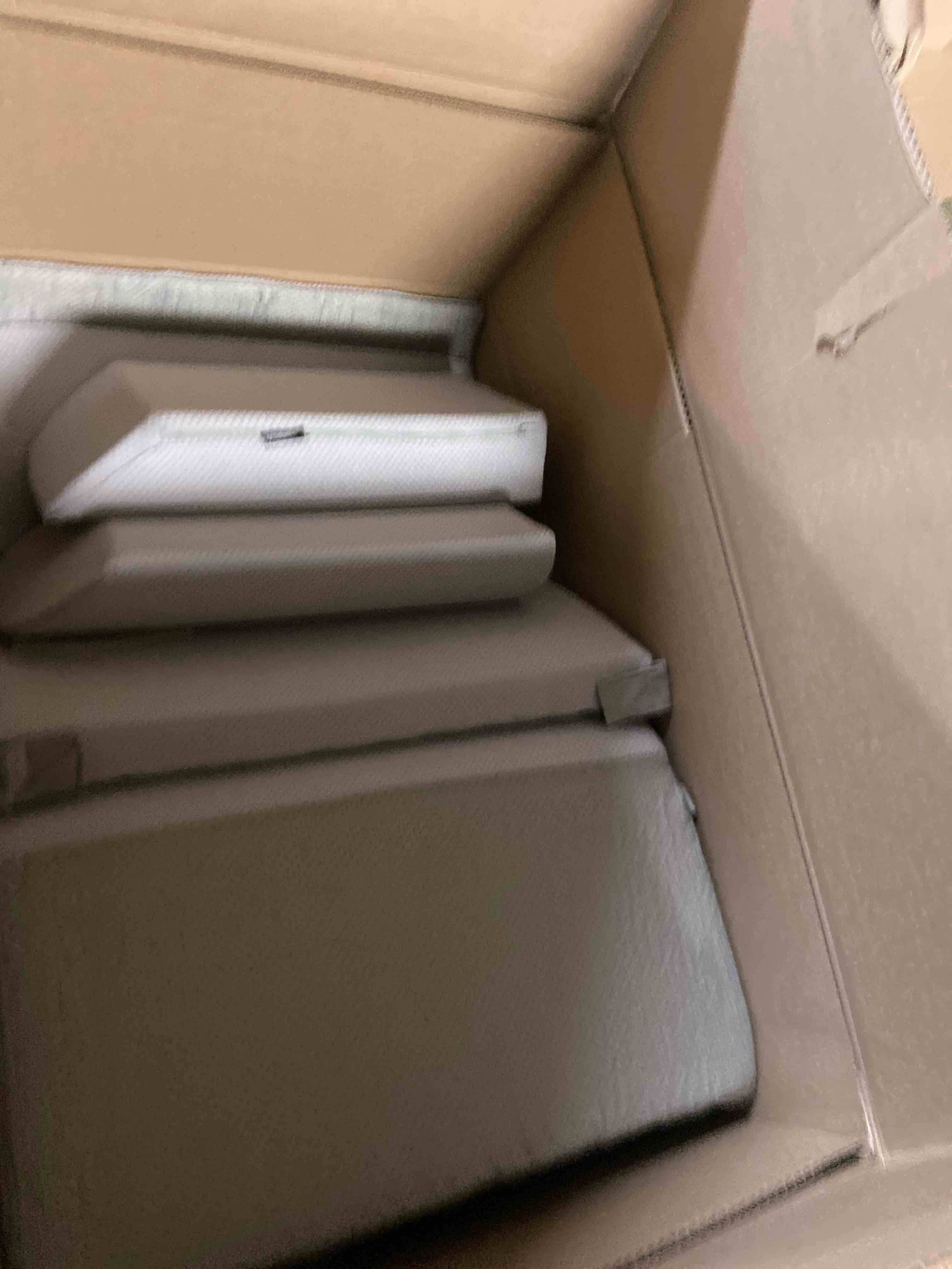 Condition photo showing Good Condition for Bedluxe Adjustable 4pcs Bed Wedge Pillow Set, Memory Foam Wedge Pillows Post Surgery for Back, Neck, Leg Pain Relief, Pillow Wedge for Sleeping, Sitting up in Bed, Acid Reflux and GERD, Grey Grey Adjustable 9&12 Inch + 2 Head Pillow