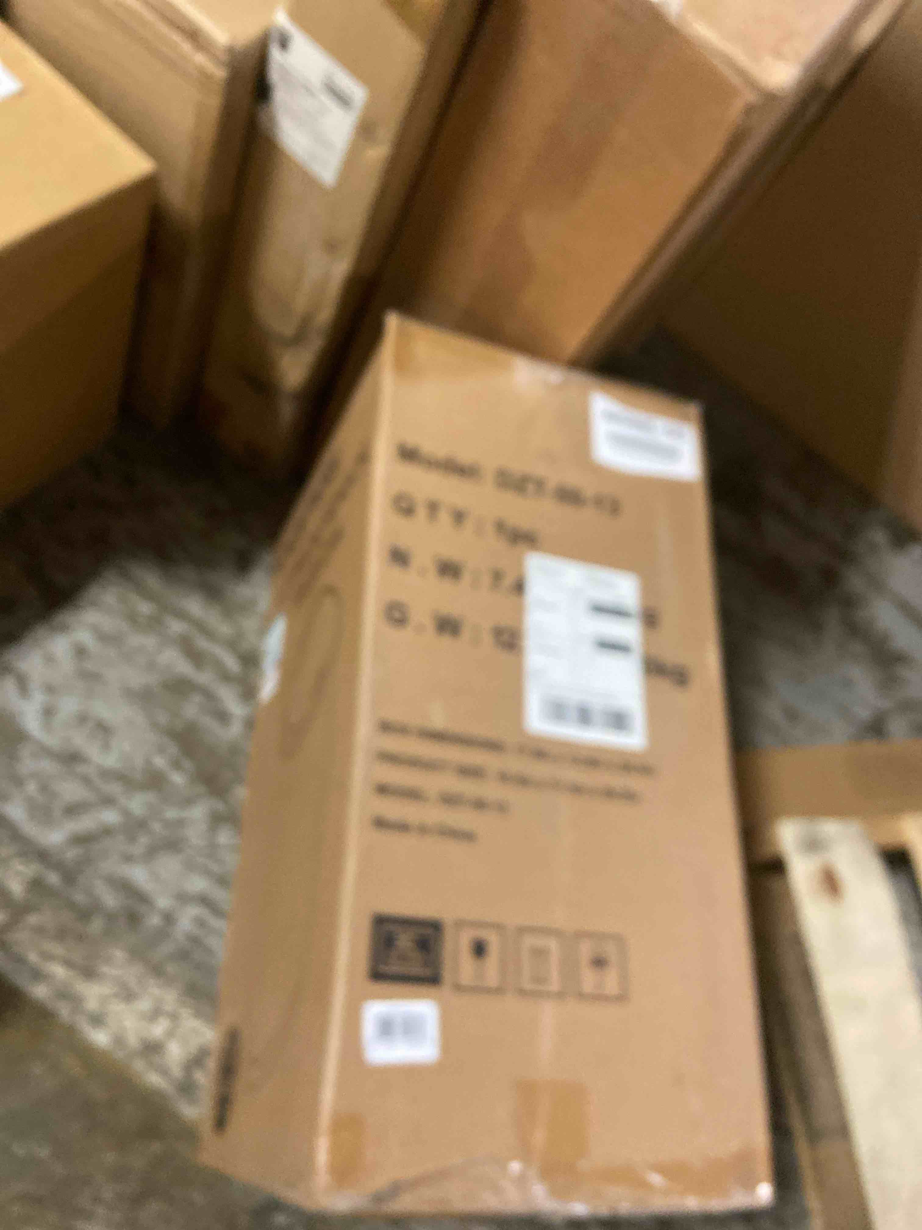 Condition photo showing New/Like New for Ninestars DZT-50-25 Motion Sensor Trash Can, Large, Silver