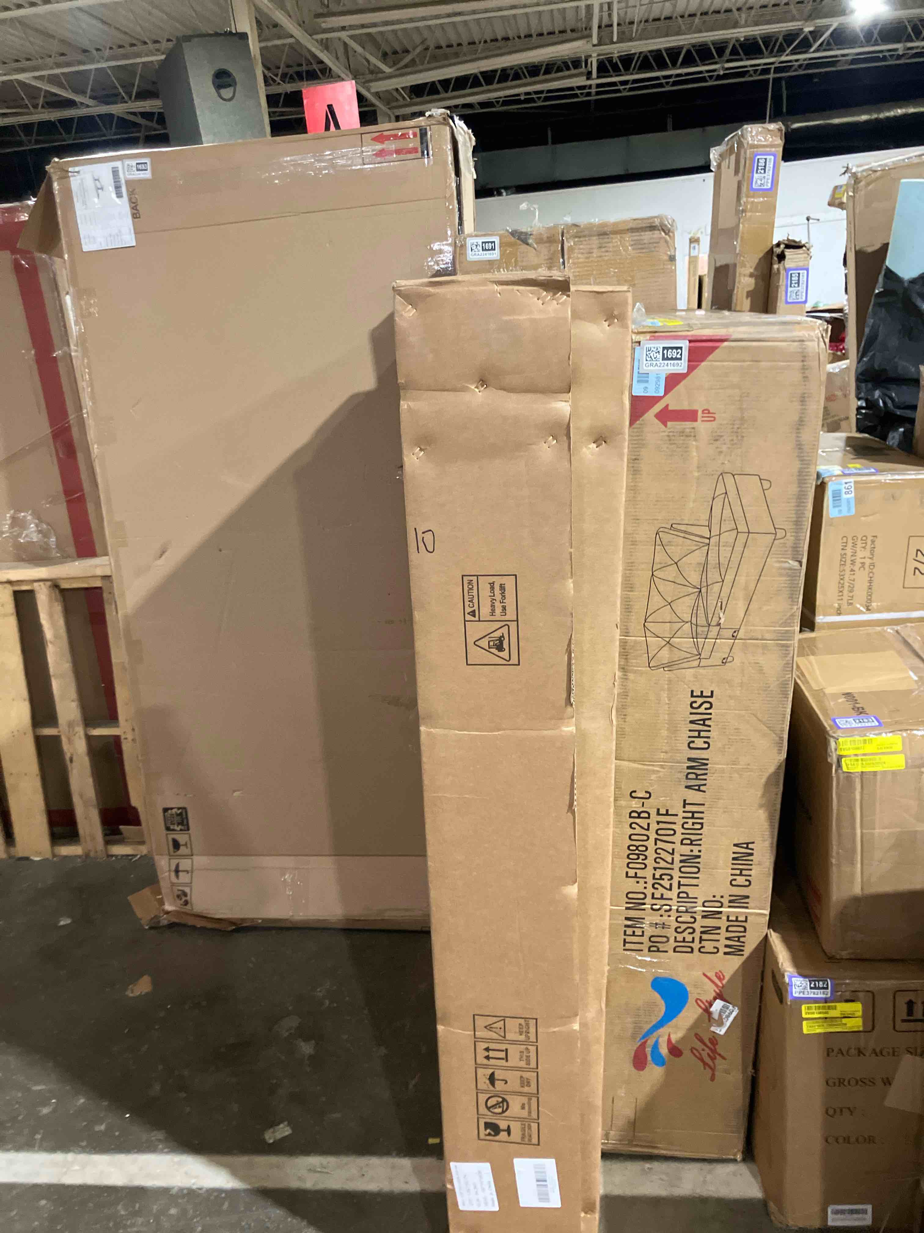 Condition photo showing As Is for Lethia Extendable 63 to 94" 10-Seat Stone Dining Table (Table top only)