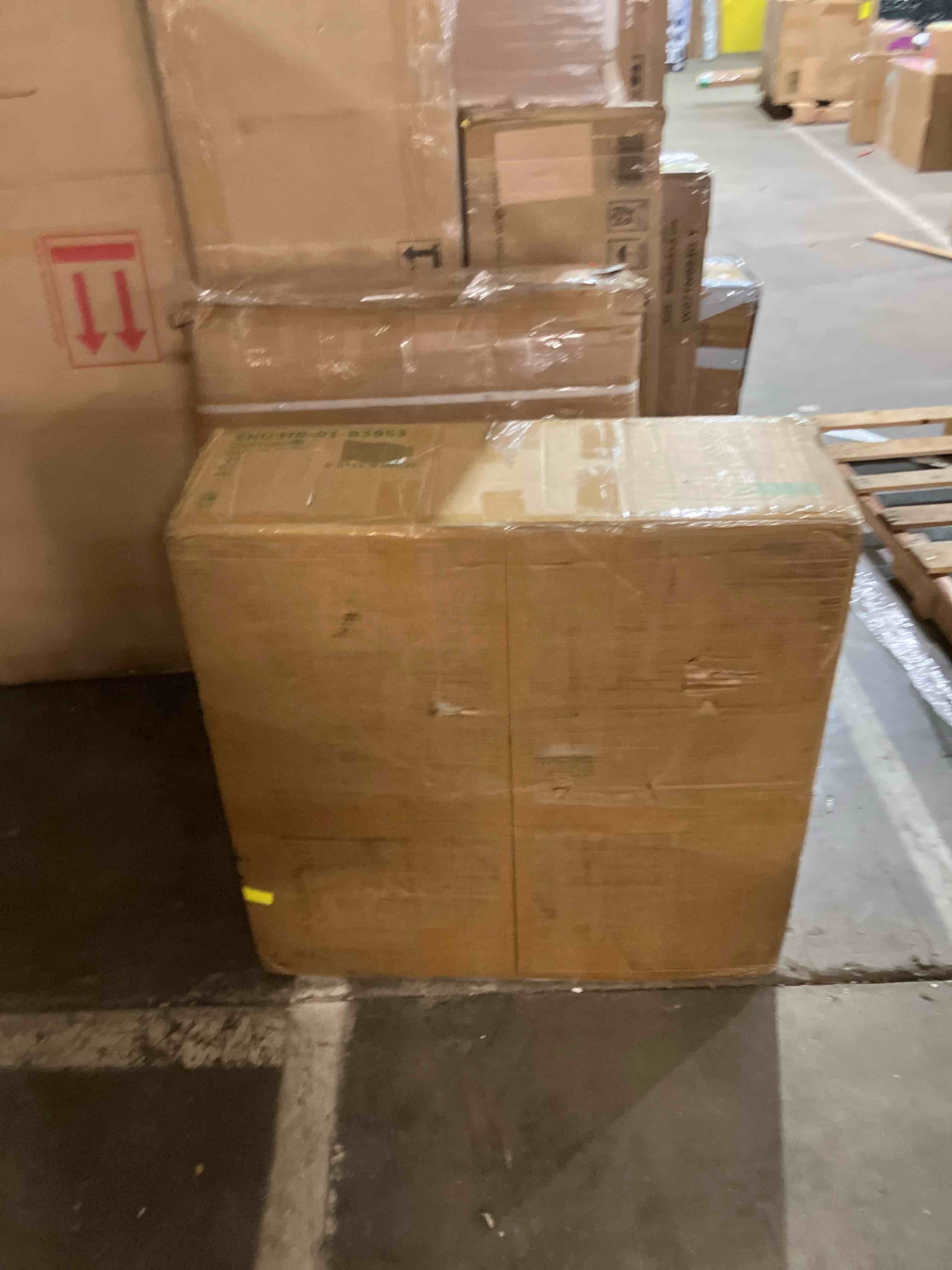 Condition photo showing As Is for 97" L Shaped Sectional Couch, Comfy Chenille Cloud Couch, 5 Seat Modular Cloud Sofa with 2 Pillows & Storage Armrests, Convertible V Shaped Corner Couch, Sectional Couches for Living Room, Blue (Corner seat only)