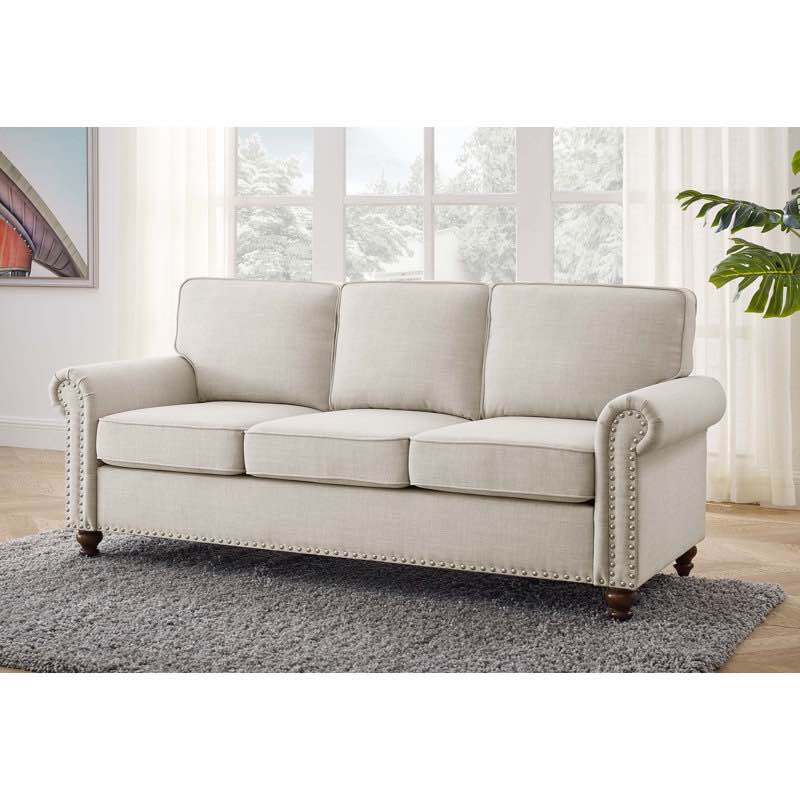 Anylia 78'' Sofa With Solid Wooden Legs (Incomplete box 1/2)