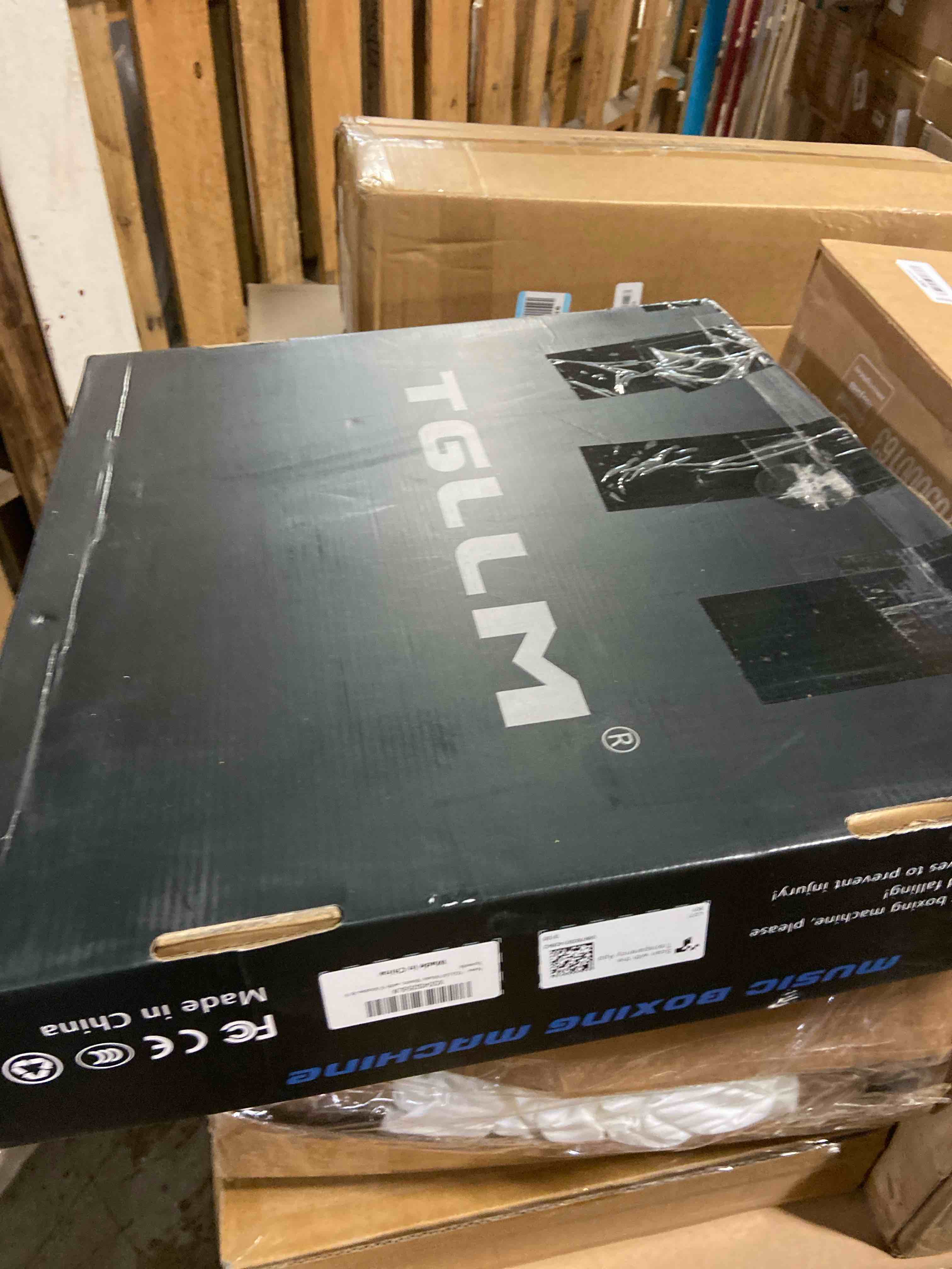 Condition photo showing New/Like New for Music Boxing Machine, Smart Bluetooth Boxing Machine with Gloves, Wall Mounted Music Punching Trainer for Kids Adult, LED Electronic Boxing Workout Target with 9 Modes & 9 Speeds