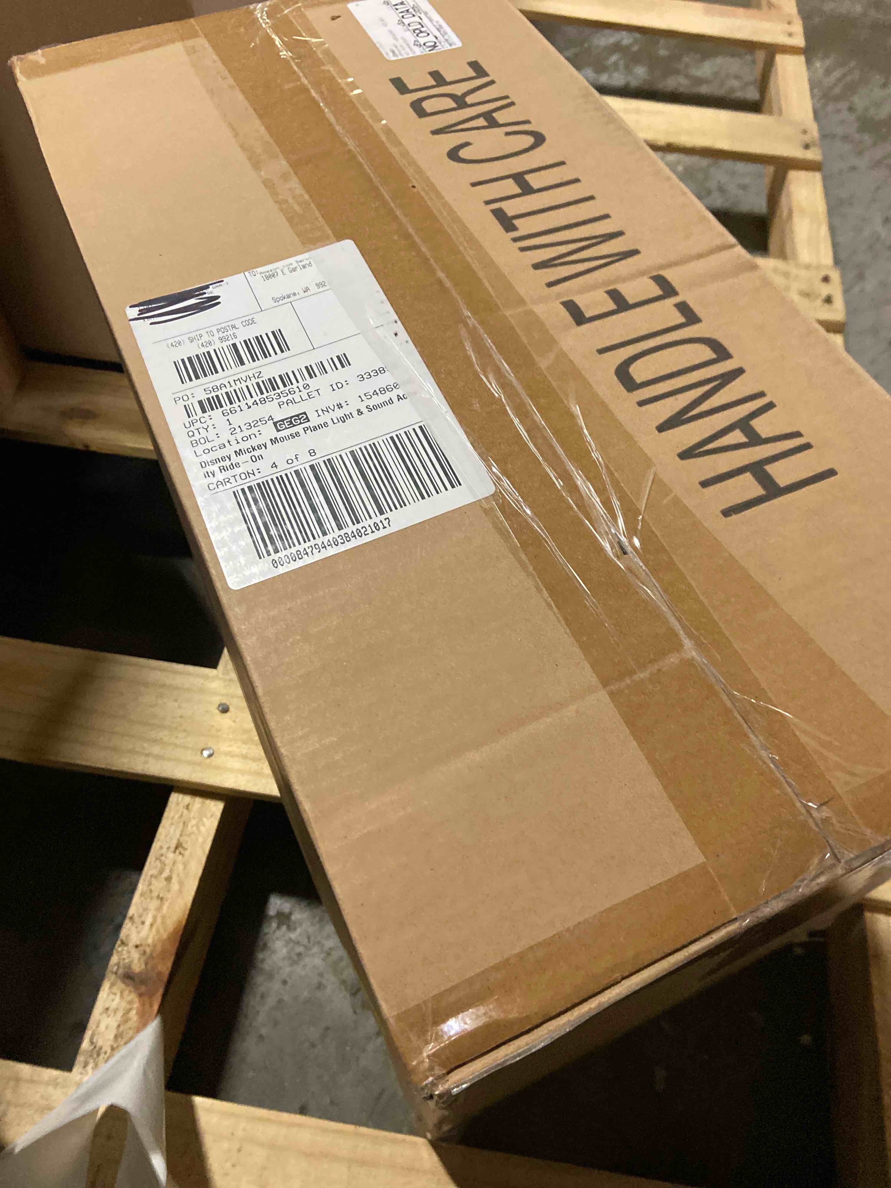 Condition photo showing Good Condition for Kiddieland Disney Mickey Mouse Plane Light & Sound Activity Ride-On, 20.5" x 18" x 15.375"