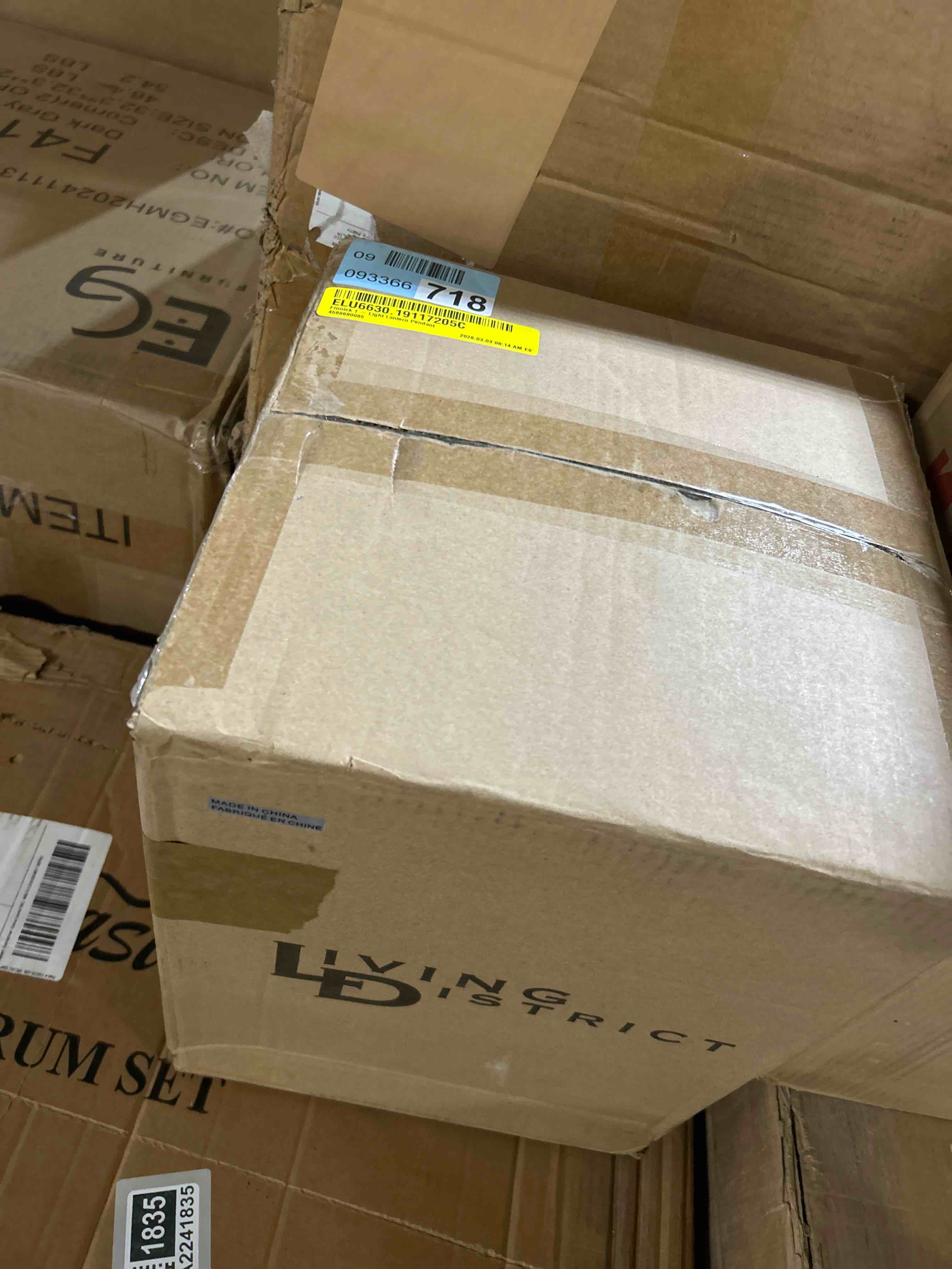 Condition photo showing New/Like New for Finnick 1 Light Lantern Pendant