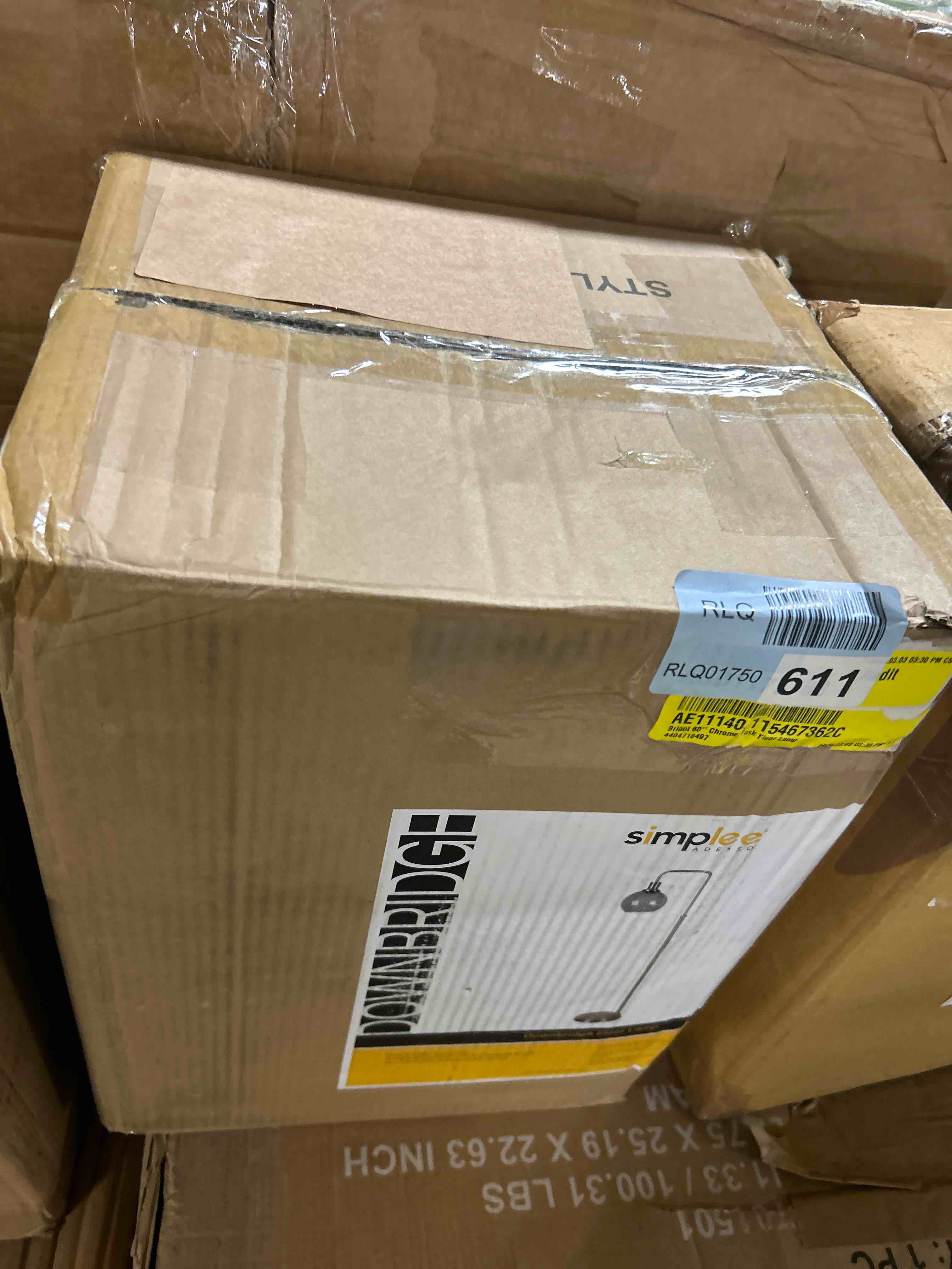 Condition photo showing New/Like New for Briant 60" Chrome Task Floor Lamp