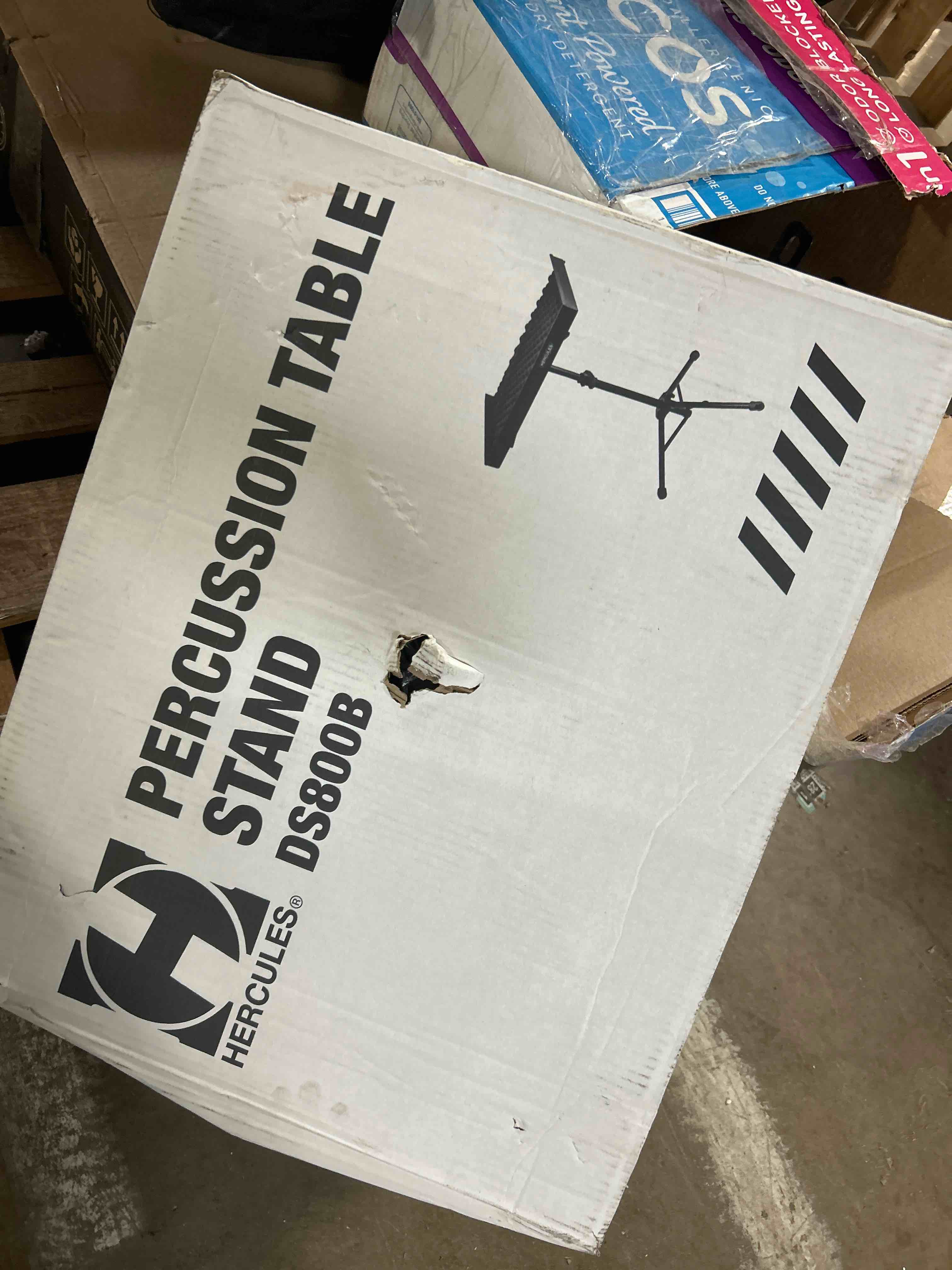 Condition photo showing New/Like New for Hercules Stands DS800B Percussion Table Stand