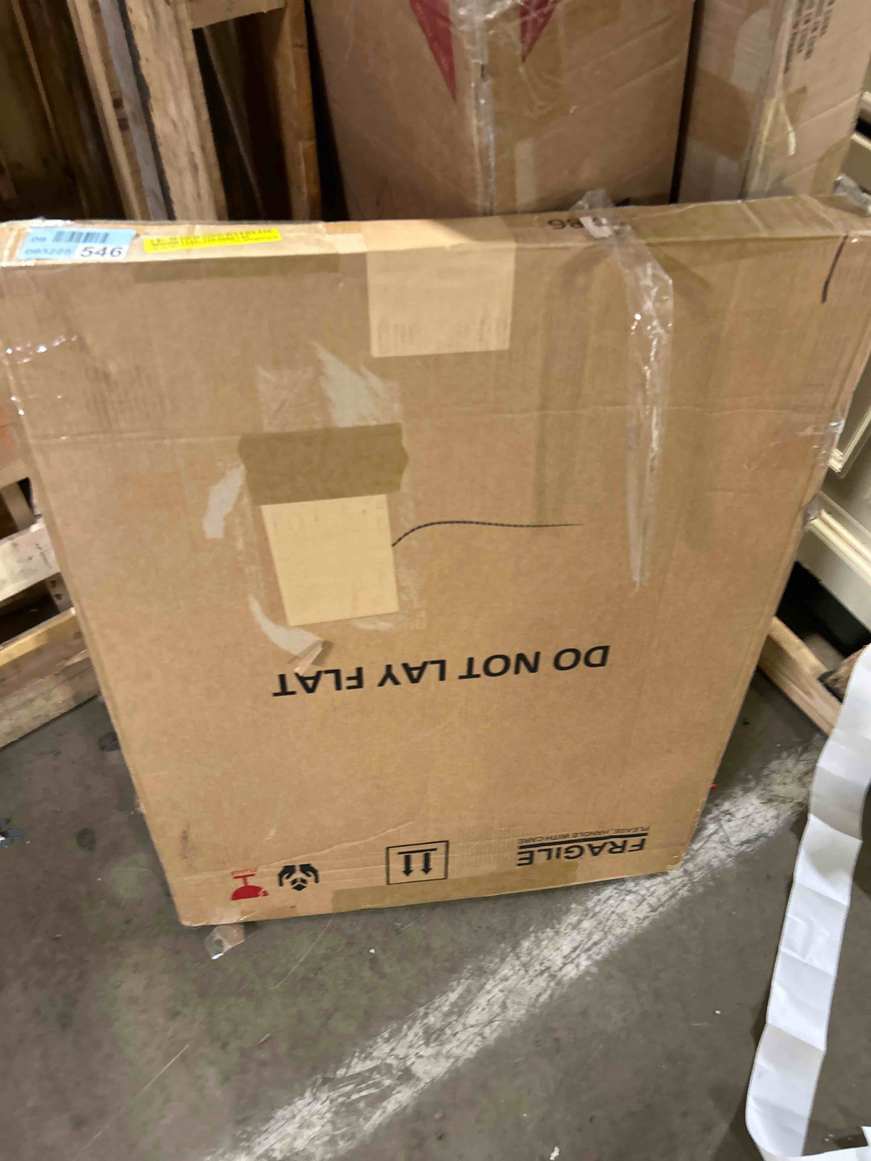 Condition photo showing New/Like New for Aria Rounded Rectangle Bathroom Vanity Mirror, Vertically/Horizontal Hanging