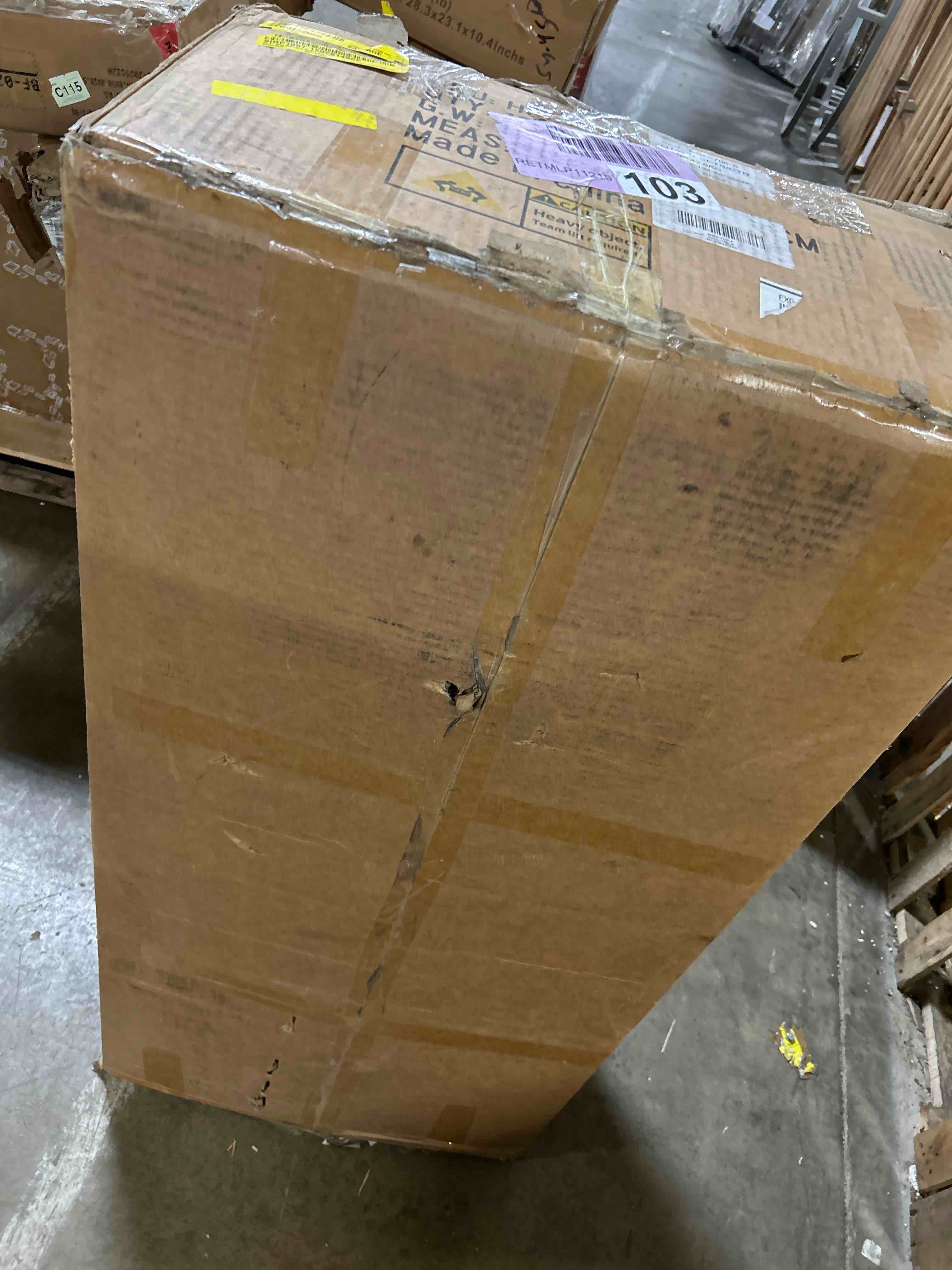 Condition photo showing As Is for 47.6" Wall Mounted Single Bathroom(Top not included)