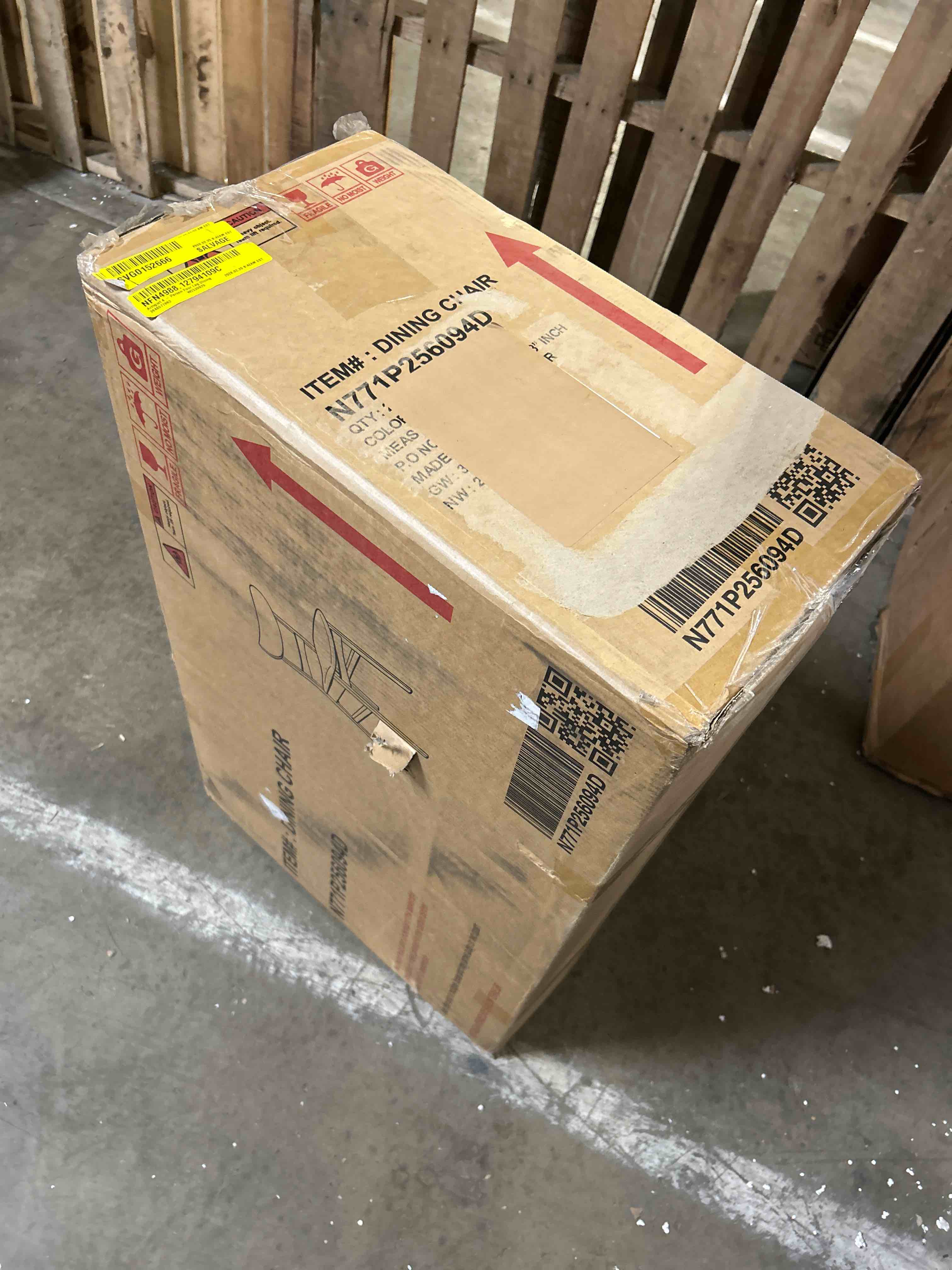 Condition photo showing As Is for Armgart 4 Person Four Leg Dining set (1 chair only)