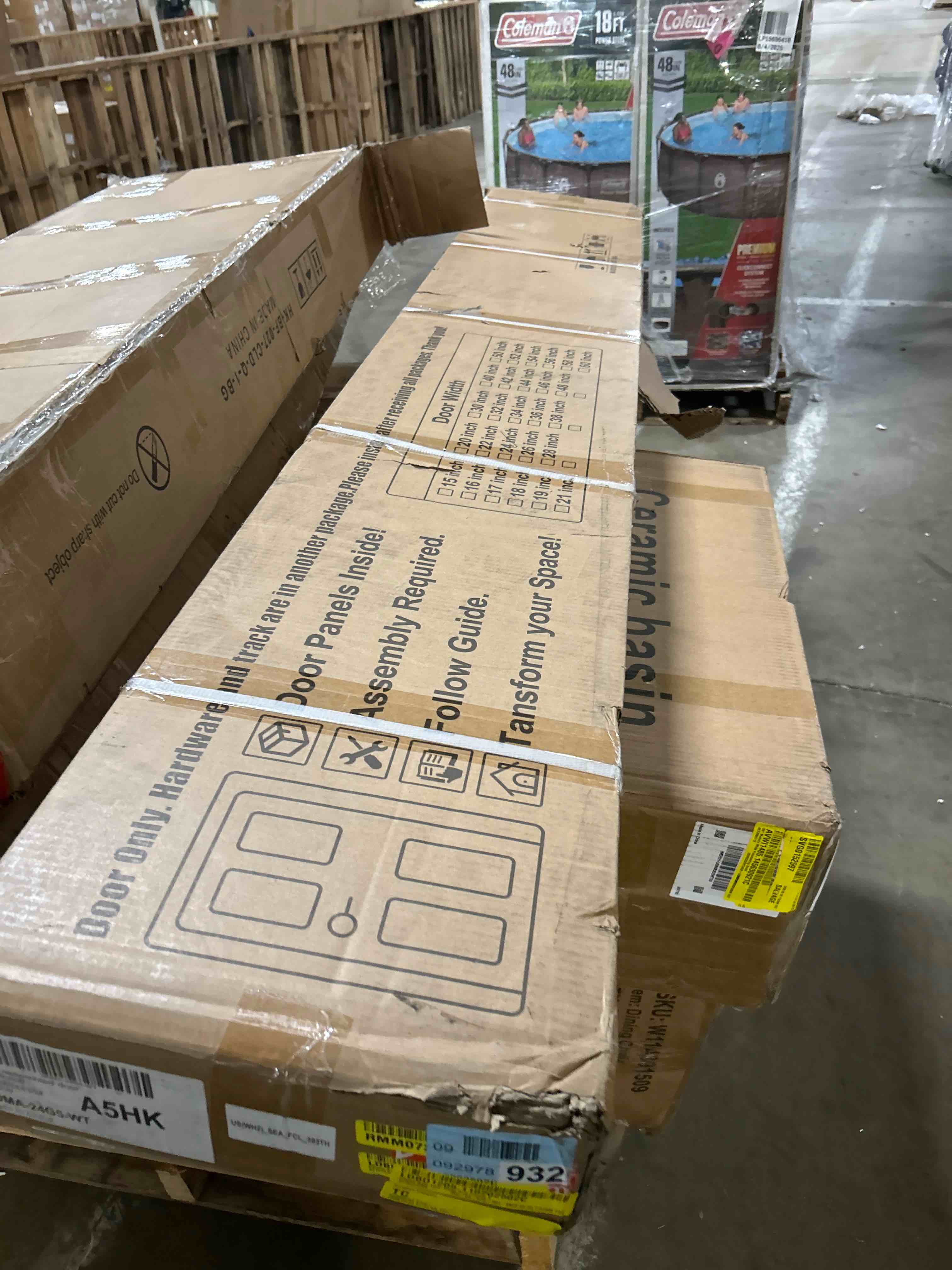 Condition photo showing New/Like New for 24inch Barn Door Glass And Panels X