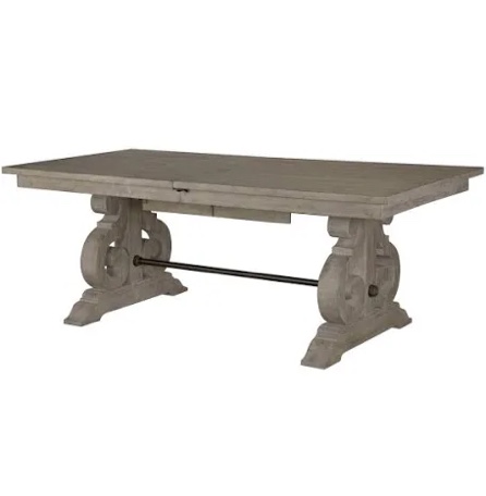 patience collection cm3577t-table dining table in rustic natural (only table top)