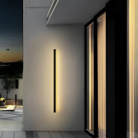 barde slender sideway outdoor hardwired bar wall sconce with