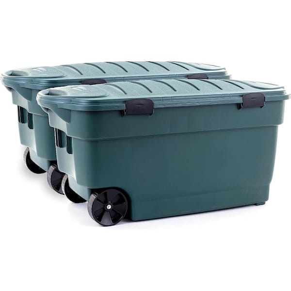Customer Reviews for Rubbermaid ECOSense 40 Gal Wheeled Storage Totes w/ Lids, Eco Green, 2-Pack