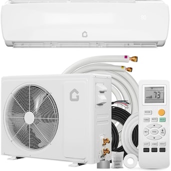 garvee 18000 btu mini split ac/heating system 19 seer2 inverter 6-in-1 split system air conditioners ductless heat pump wall mount ac unit cool up to 1250 sq ft installation kits 230v