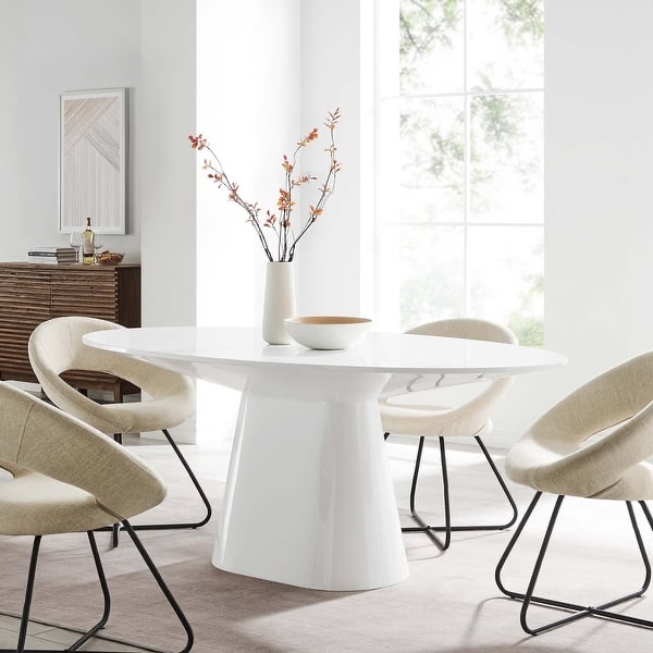 Provision 75" Oval Dining Table - White (Table top only)