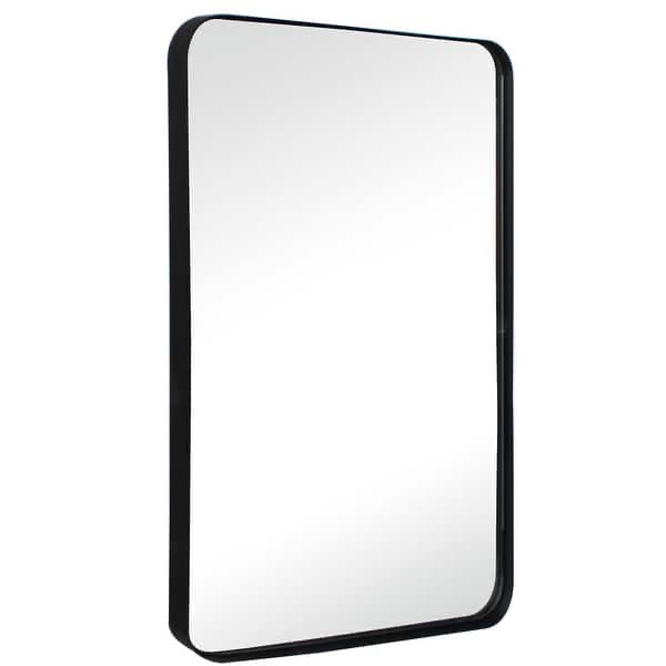 TEHOME Grozdana Rectangle Metal Mirror - 36" x 48" - Black