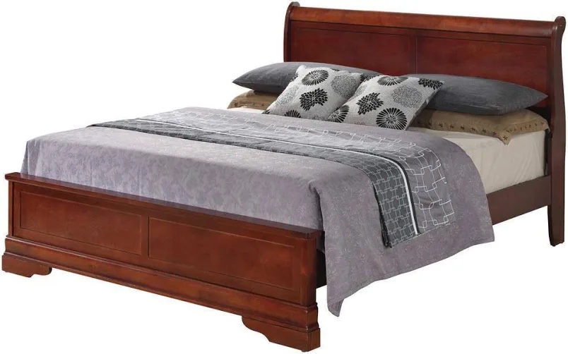 Passion Furniture Louis Philippe Panel Bed