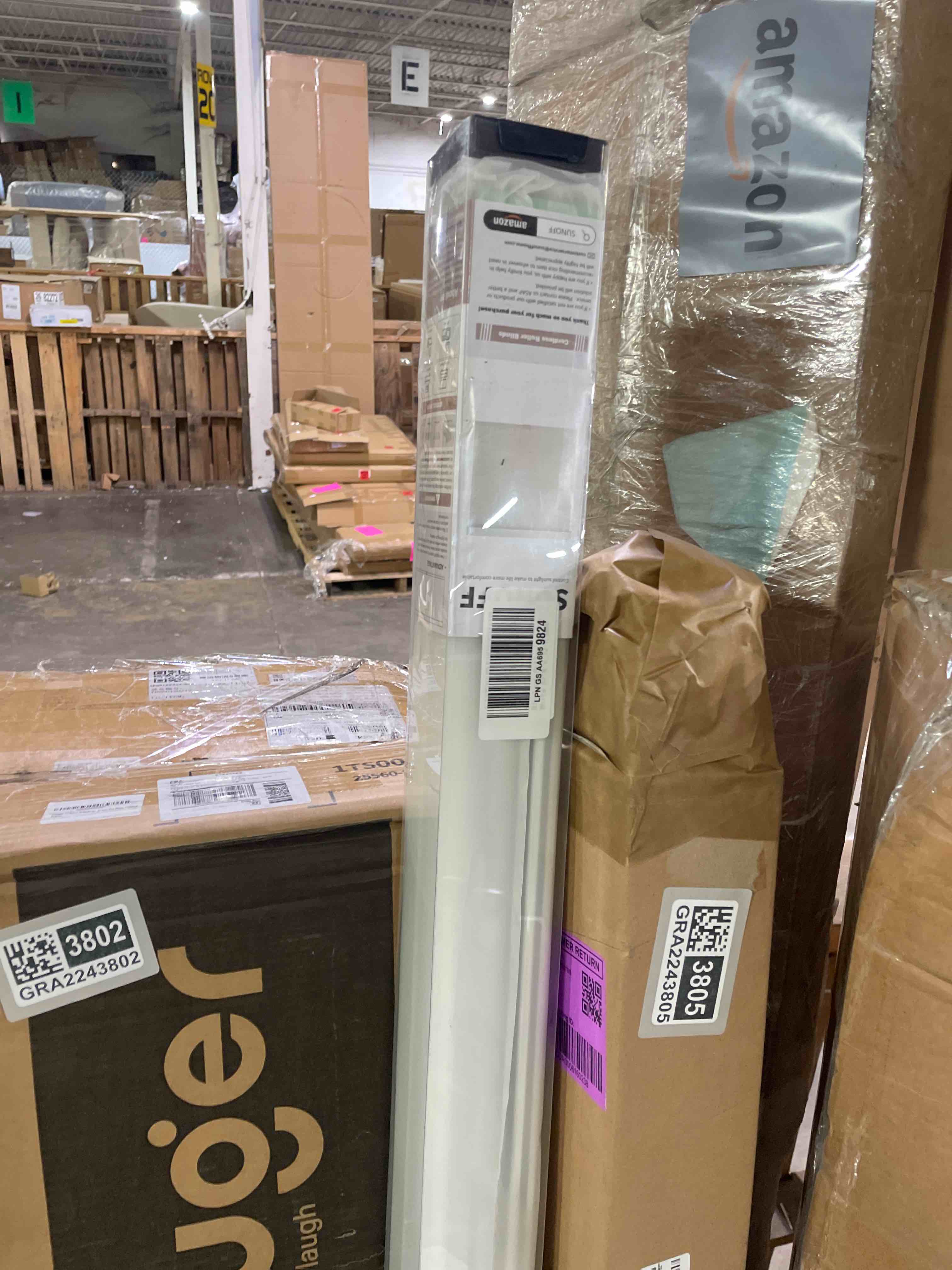 Condition photo showing New/Like New for aosky cordless roller shades blackout blinds for windows room darkening rolled up shades with spring system, uv protection window shades door blinds for home and office (26" w x 72" h,white)