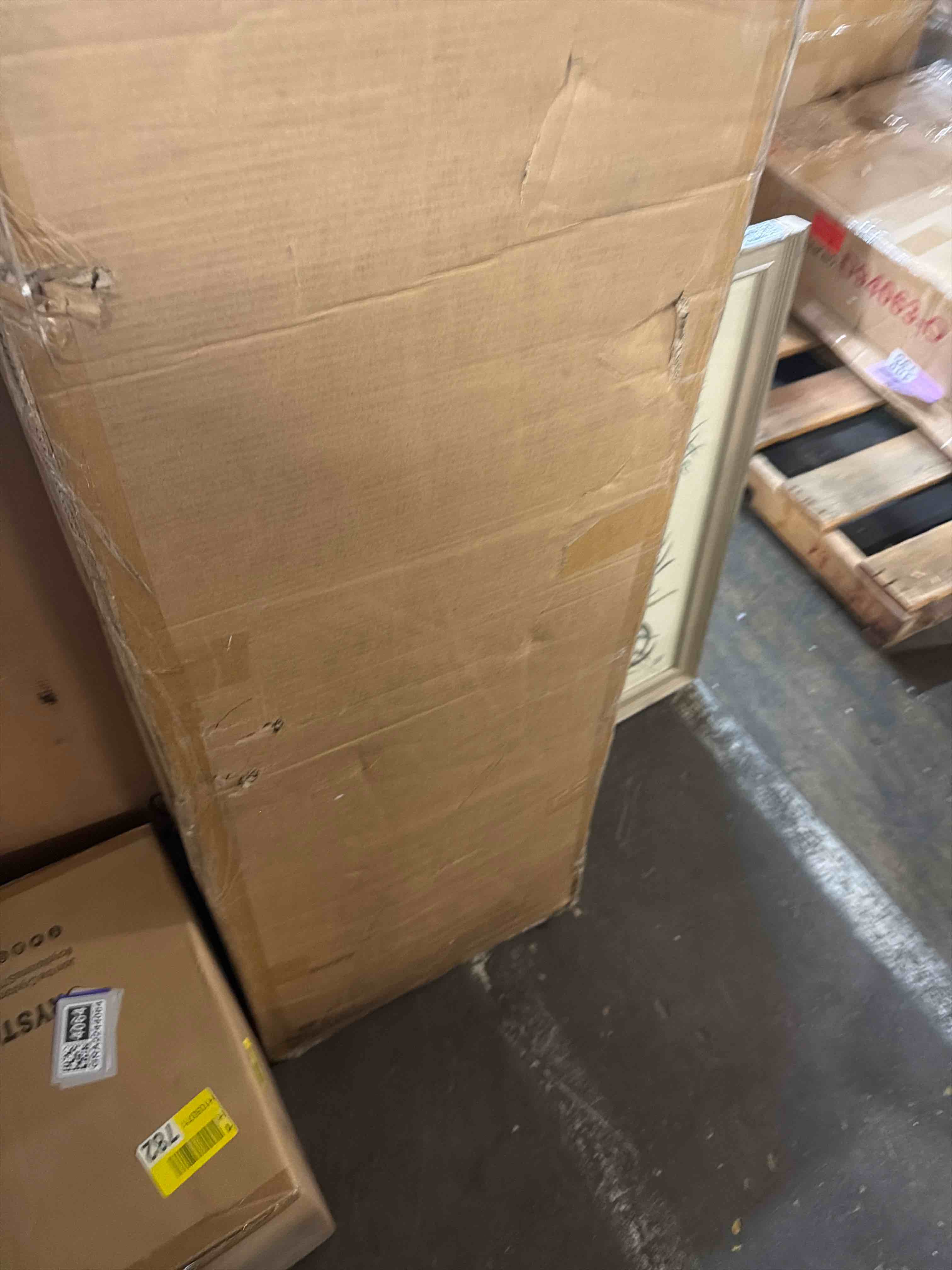Condition photo showing New/Like New for iwell storage cabinet with 2 drawers & adjustable shelf, tall bathroom cabinet with doors, cupboard, kitchen cabinets for living room, dining room, entryway, grey grey, 2 drawers