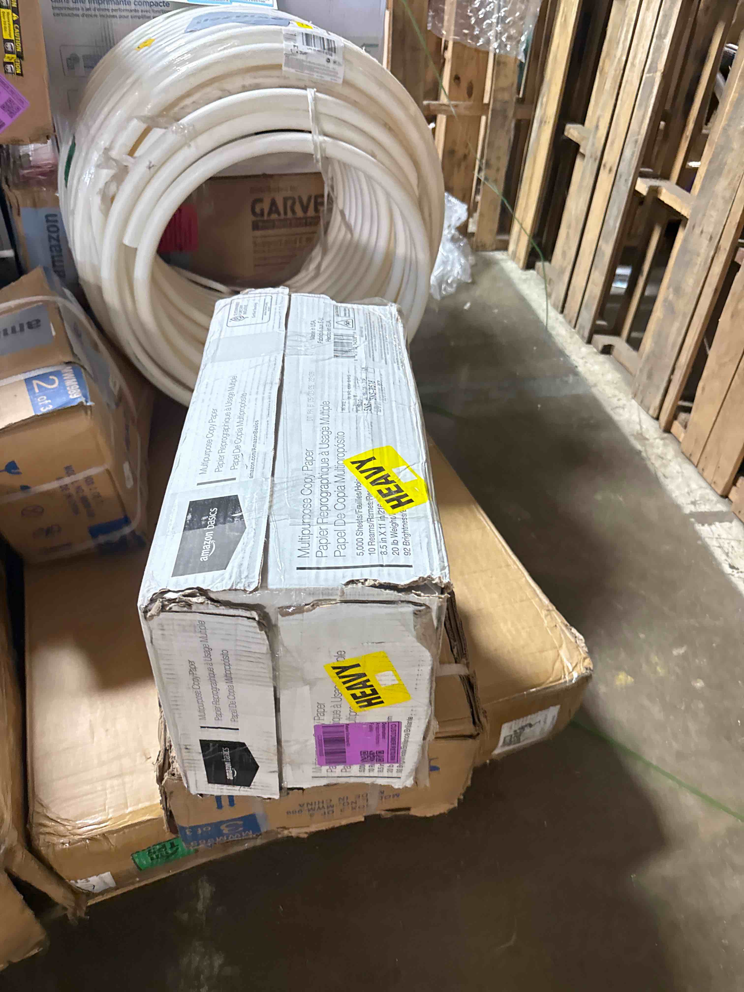 Condition photo showing New/Like New for amazon basics multipurpose copy printer paper, 20 lb, 8.5 x 11 inches, 10 reams (5,000 sheets), 92 bright white