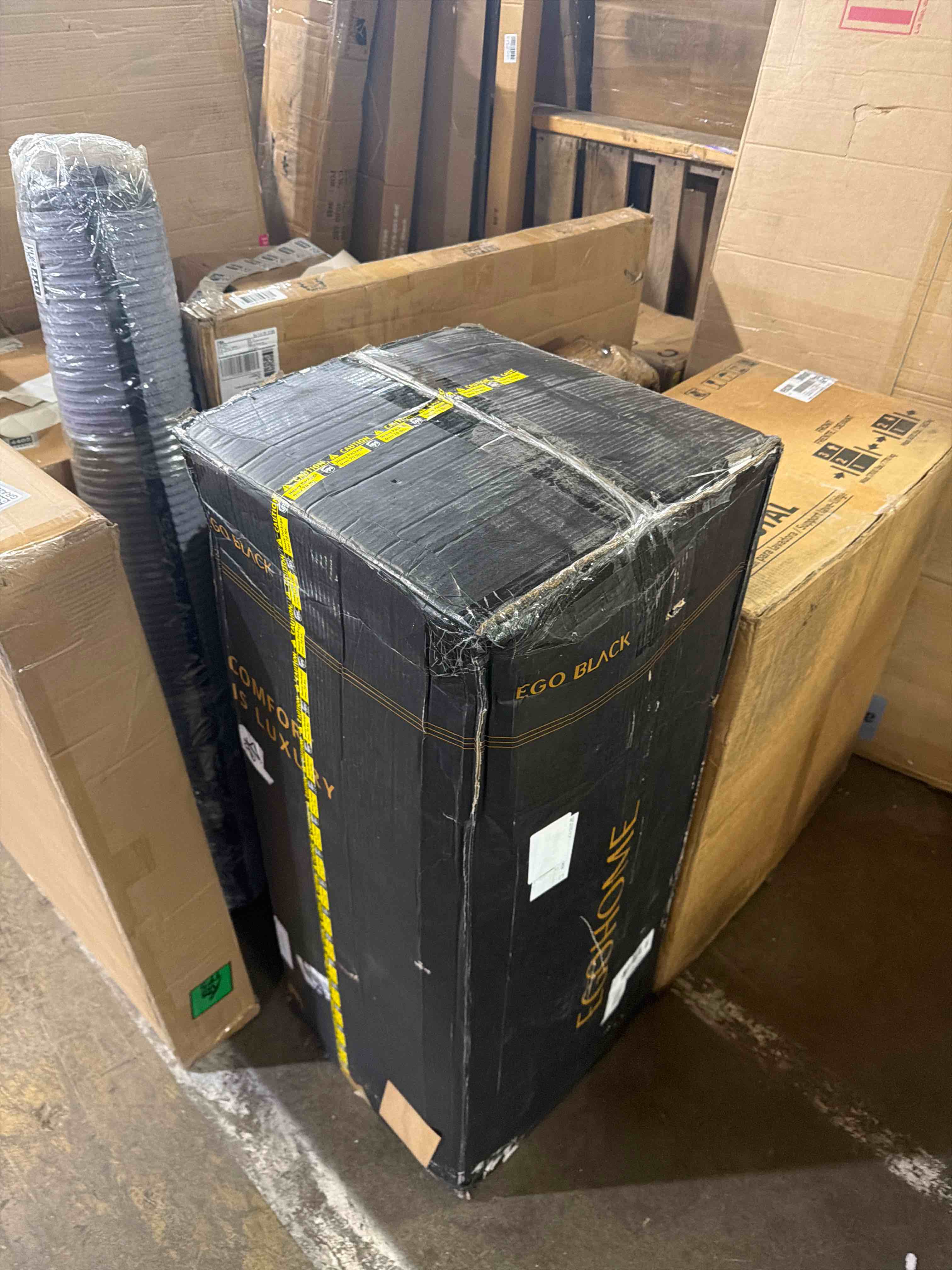 Condition photo showing New/Like New for egohome 10 inch king memory foam mattress for back pain, cooling copper gel bed in a box, foam made in usa, certipur-us certified, therapeutic medium firm, 76x80x10 black king (u.s. standard) 10 inch medium firm