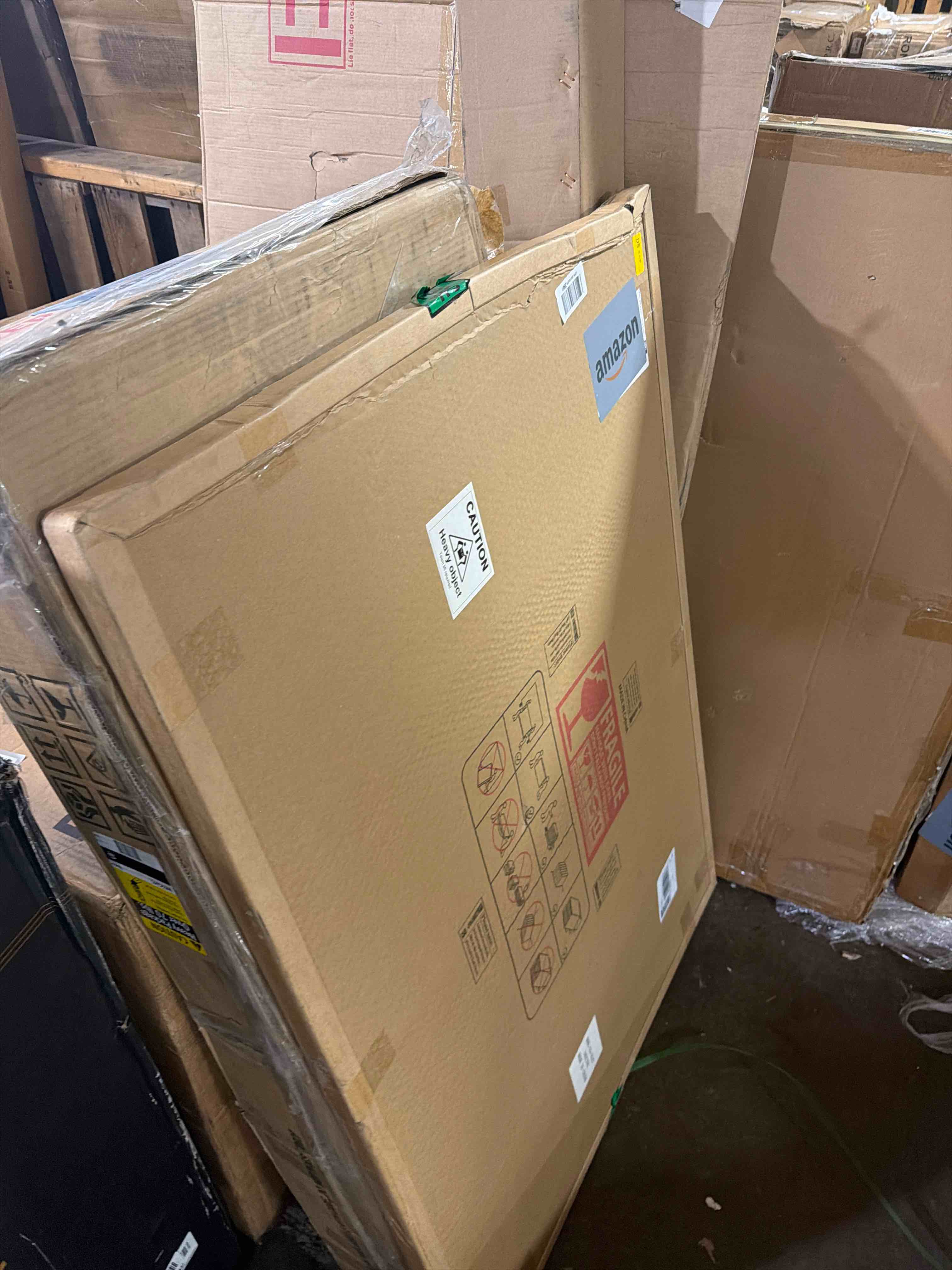 Condition photo showing New/Like New for forbath large bathroom mirror 48 x 36 inches?black large wall mirror aluminum frame wall mounted rounded corner morndern mirror for bathroom bedroom entryway living room black 48"l x 36"w