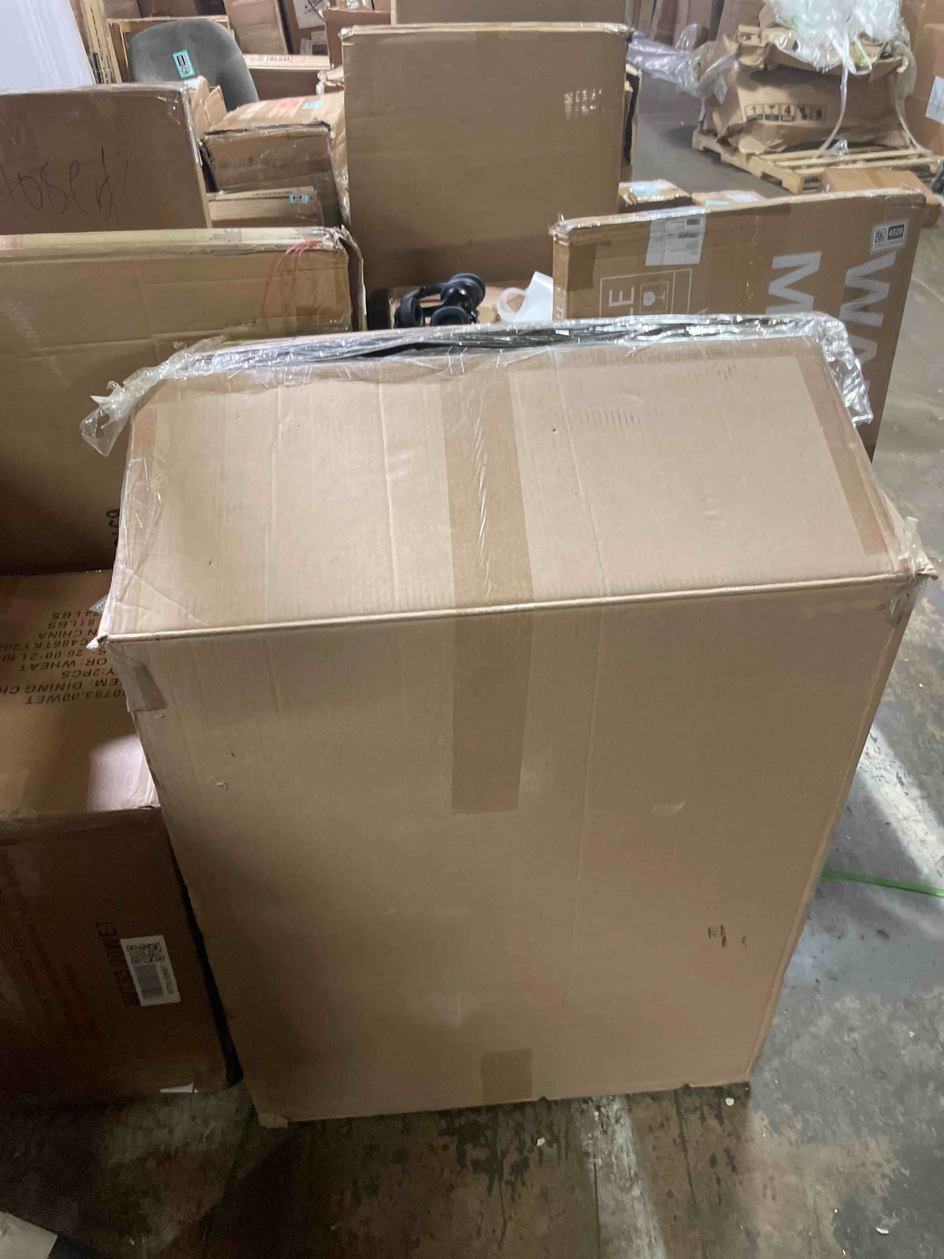 Condition photo showing New/Like New for 25.6" corduroy grey ottoman for living room,plush upholstered ottoman for couch,memory foam compressed sofa in a box no assembly require,grey