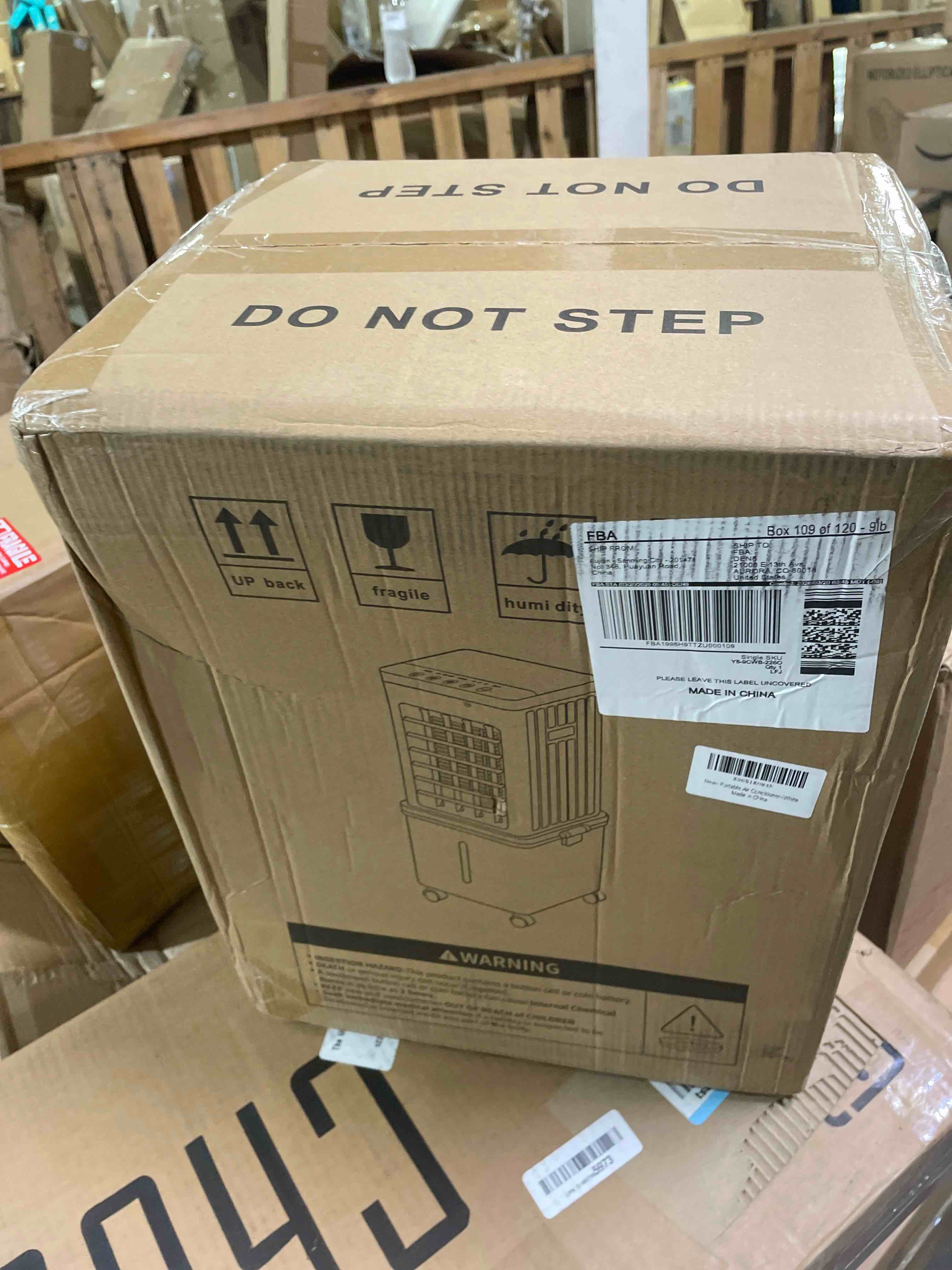 Condition photo showing New/Like New for portable air conditioners,portable ac unit with removable 2.6 gal water tank,evaporative air cooler windowless with cool,dehumidifier,fan modes&sleep,fast cooling portable ac for bedroom home office