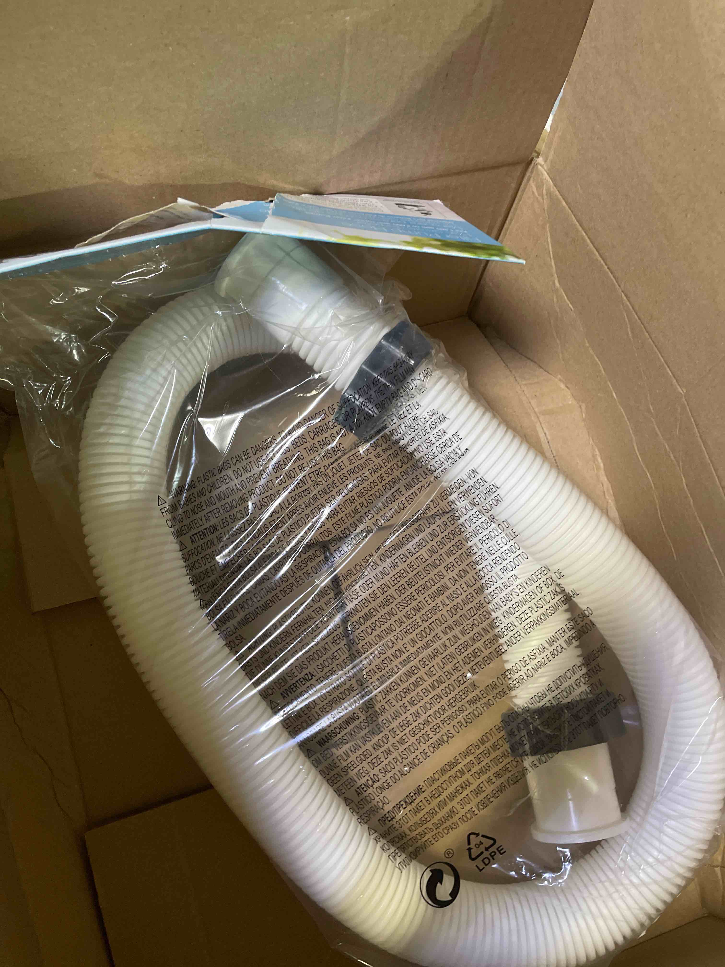 Condition photo showing New/Like New for intex 29060e 1.5" diameter accessory pool 1,500 gph pump replacement 59" hose for intex pumps, saltwater systems, and sand filters