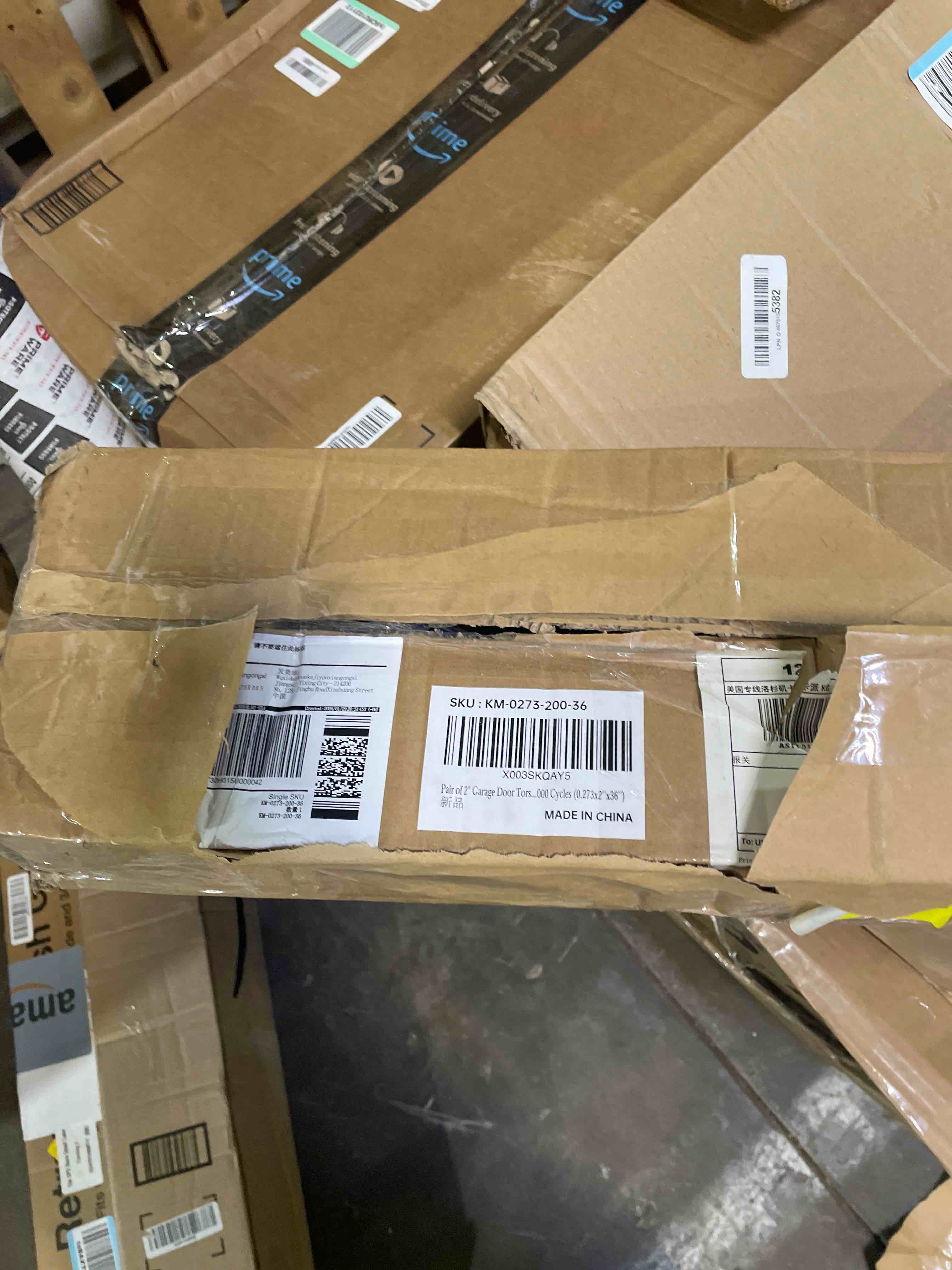 Condition photo showing New/Like New for pair of 2" garage door torsion springs set with non-slip winding bars&gloves, high quality precision electrophoresis oil-free black coated for replacement, min 16,000 cycles (0.273x2''x36'') 0.273x2"x36"
