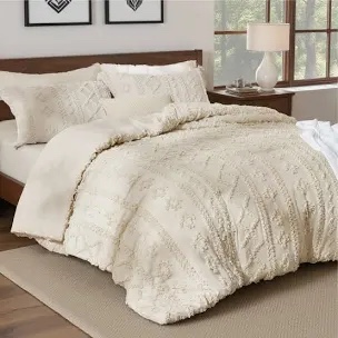 Best Seller Bedsure GentleSoft Tufted Boho Farmhouse Shabby Chic E