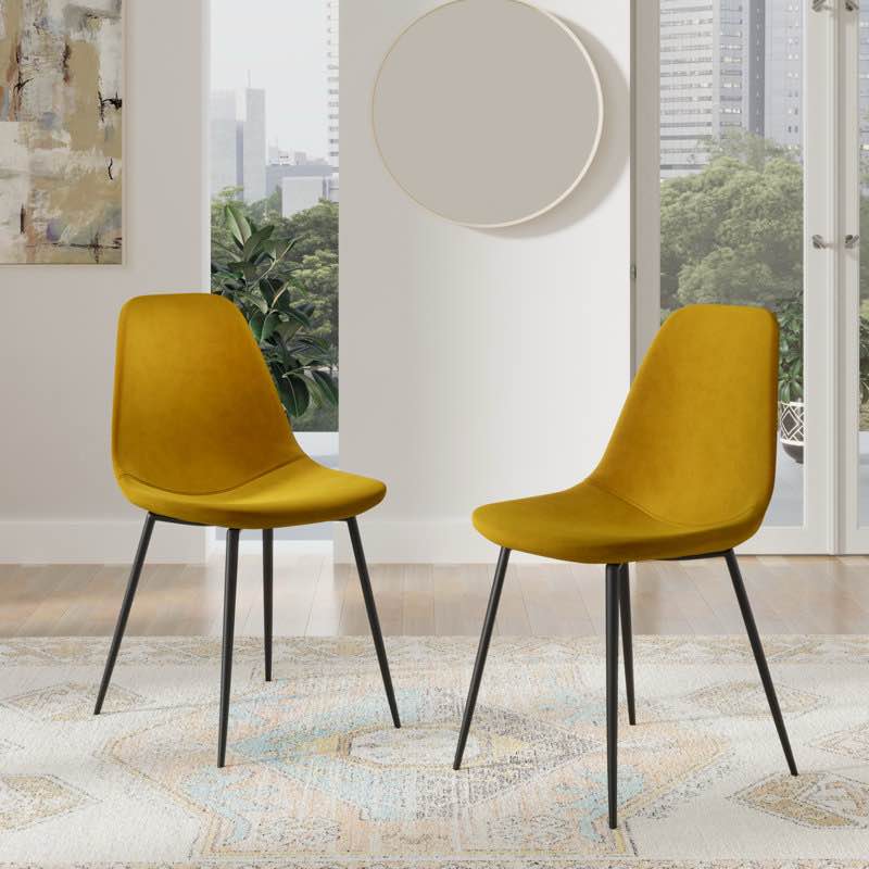 Kody Performance Velvet Dining Chair (Set of 2)