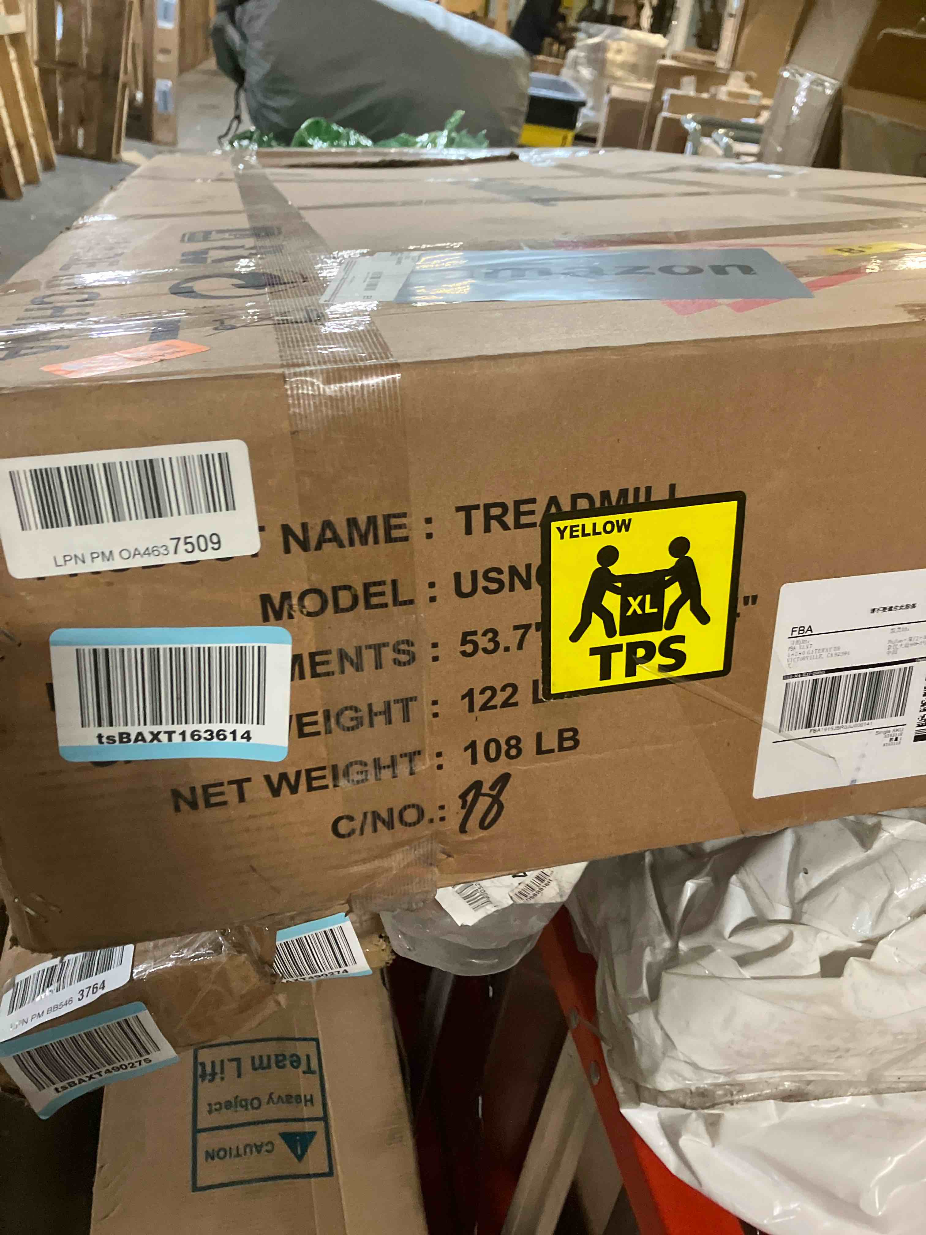 Condition photo showing New/Like New for Treadmill with Auto Incline, 18" Incline Treadmill for Home, Compact, Foldable, 350lb Capacity, Shock Absorption, 15% Incline Automatic, 0.5-10 MPH, 3 HP, Bluetooth App Running Treadmills