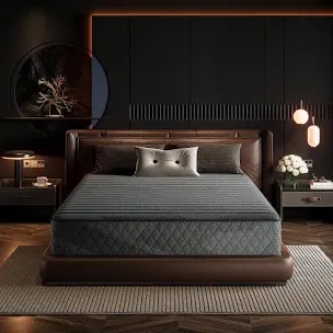 Grey queen sized mattress 