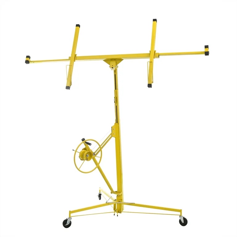 Drywall Lift 11' Drywall Panel Hoist Construction Rolling Caster